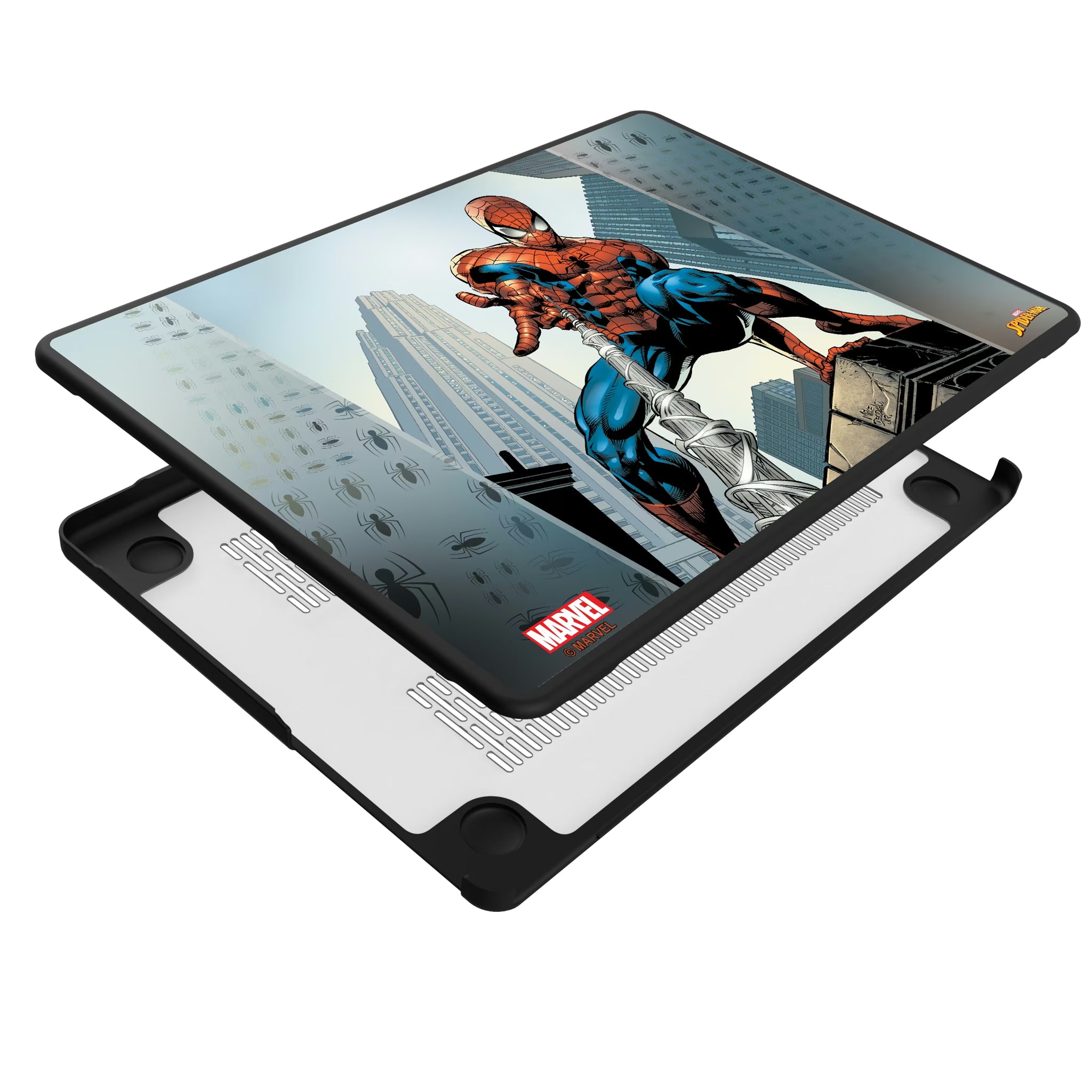 Marvel Spider-Man Cover Art MacBook Laptop Case for Apple MacBook - Isometric View#Device_MacBook Pro (14-inch, 2021) / MacBook Pro (14-inch, 2023) / MacBook Pro (14-inch, 2024)