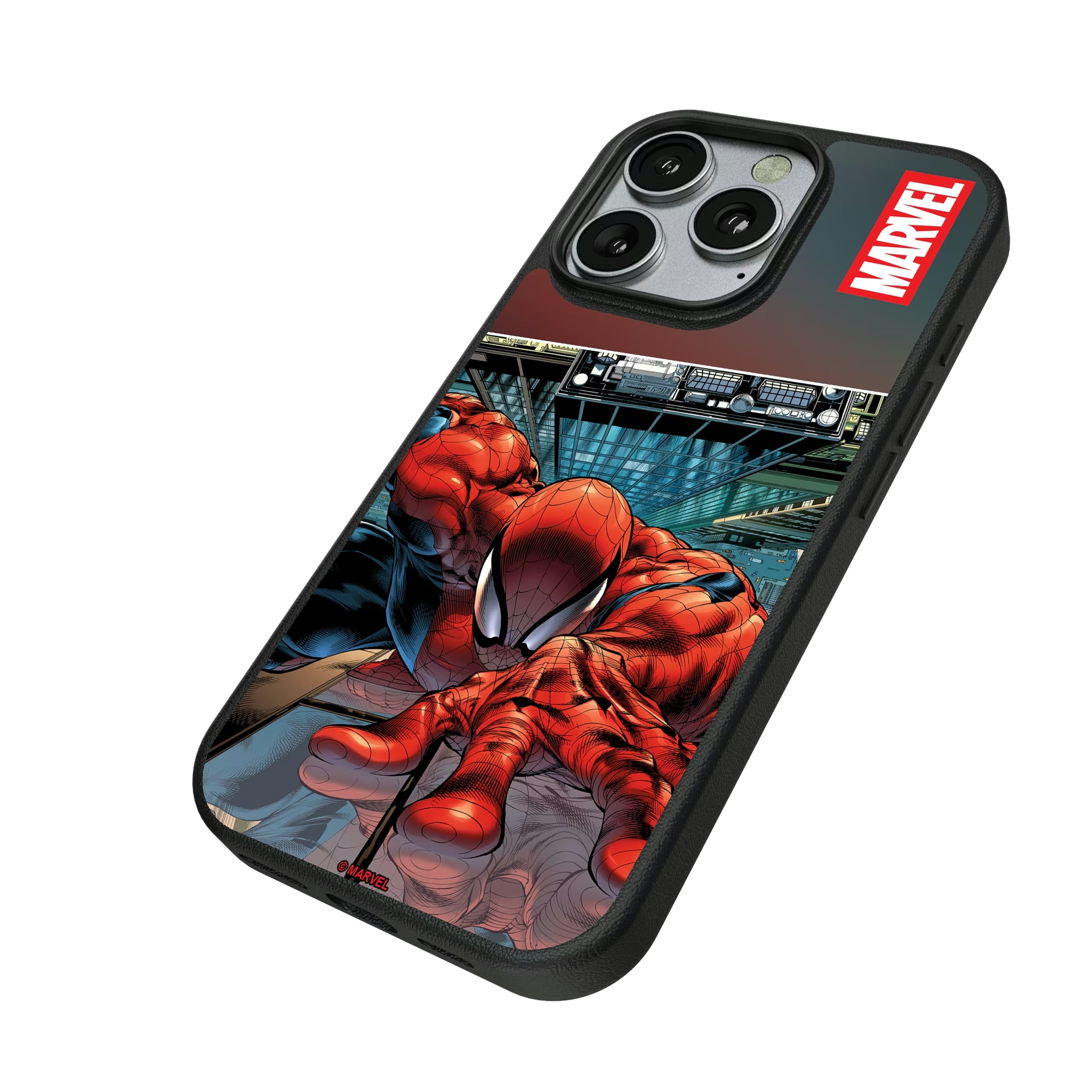 Marvel Spider-Man Cover Art iPhone MagSafe Compatible Phone Case for Apple iPhone - Isometric View