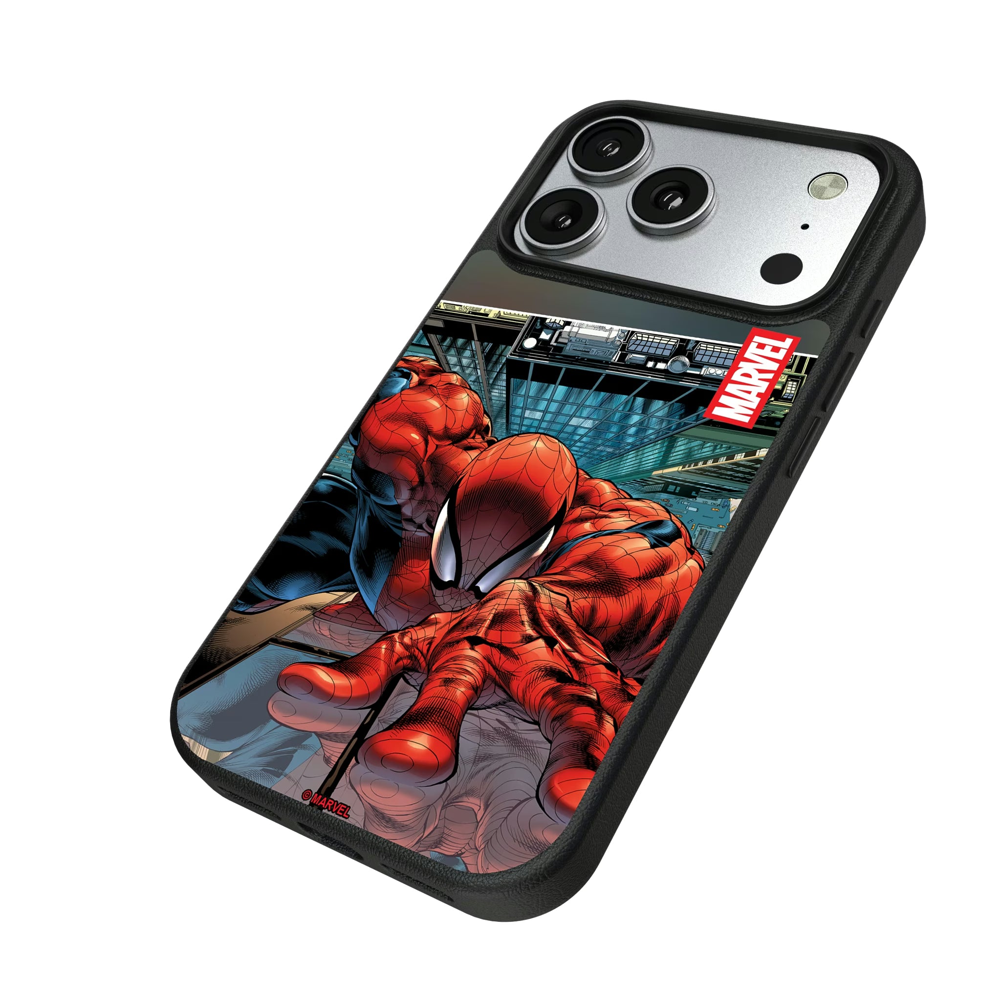 Marvel Spider-Man Cover Art iPhone MagSafe Compatible Phone Case for Apple iPhone - Isometric View#Device_iPhone 17 Pro