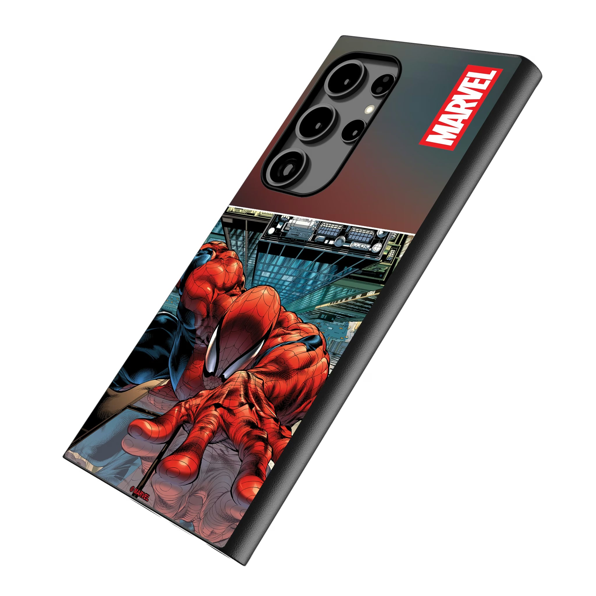 Marvel Spider-Man Cover Art Galaxy MagSafe Compatible Phone Case for Samsung Galaxy - Isometric View