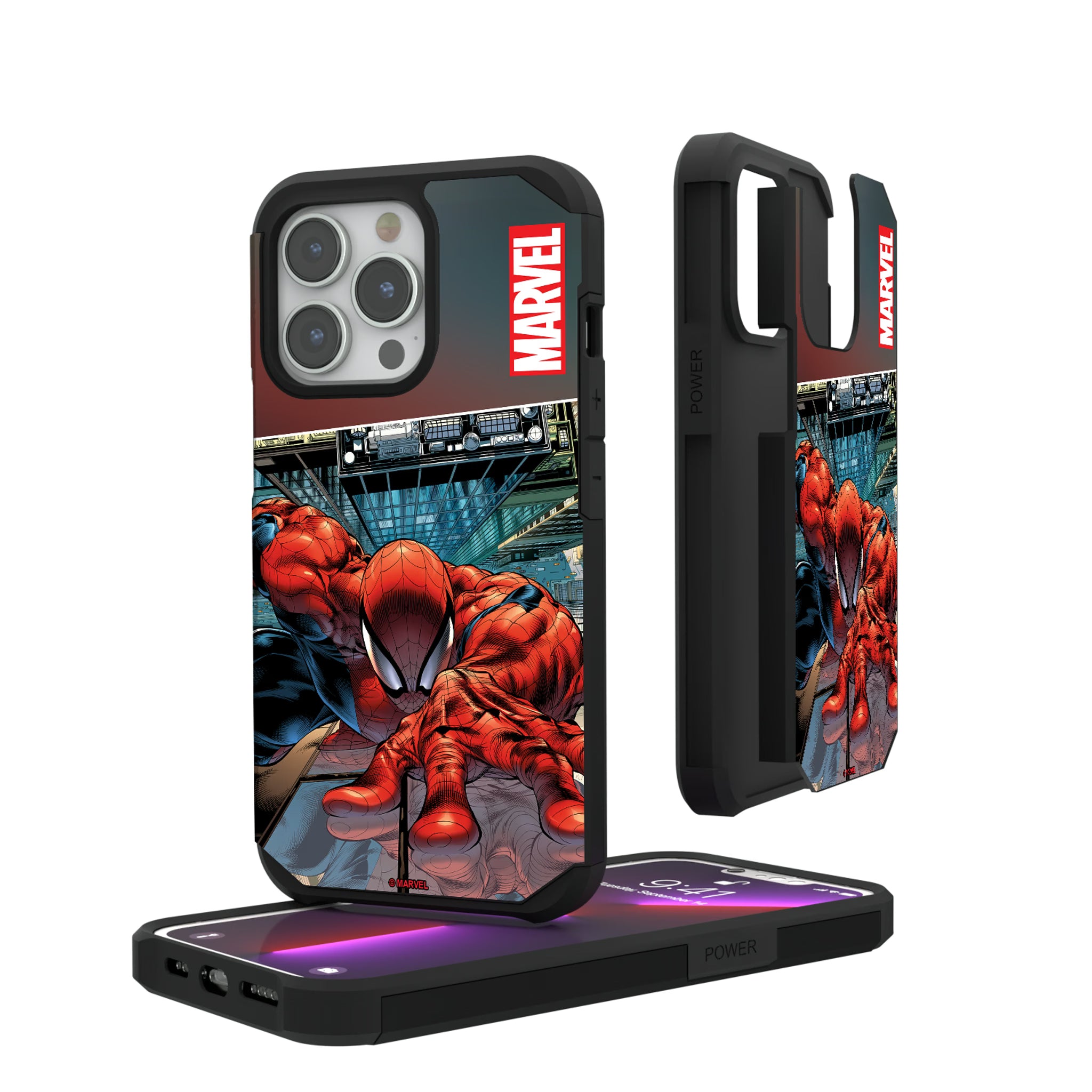 Marvel Spider-Man Cover Art iPhone Rugged Phone Case for Apple iPhone#Device_iPhone 13 Pro