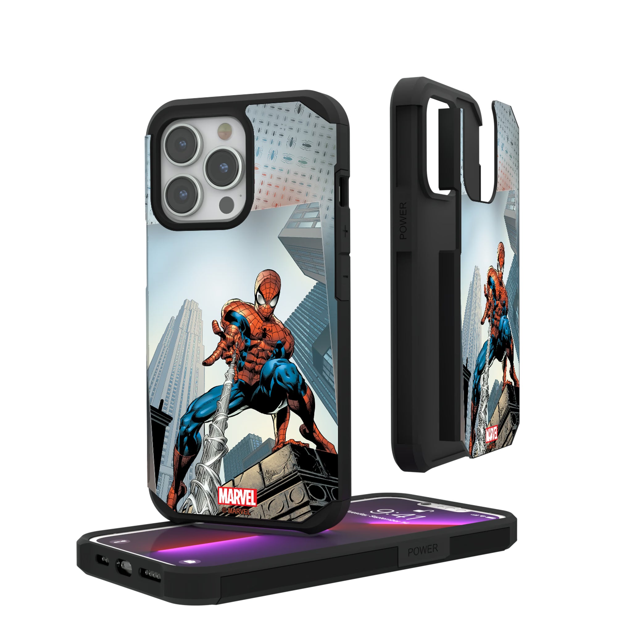 Marvel Spider-Man Cover Art iPhone Rugged Phone Case for Apple iPhone#Device_iPhone 13 Pro