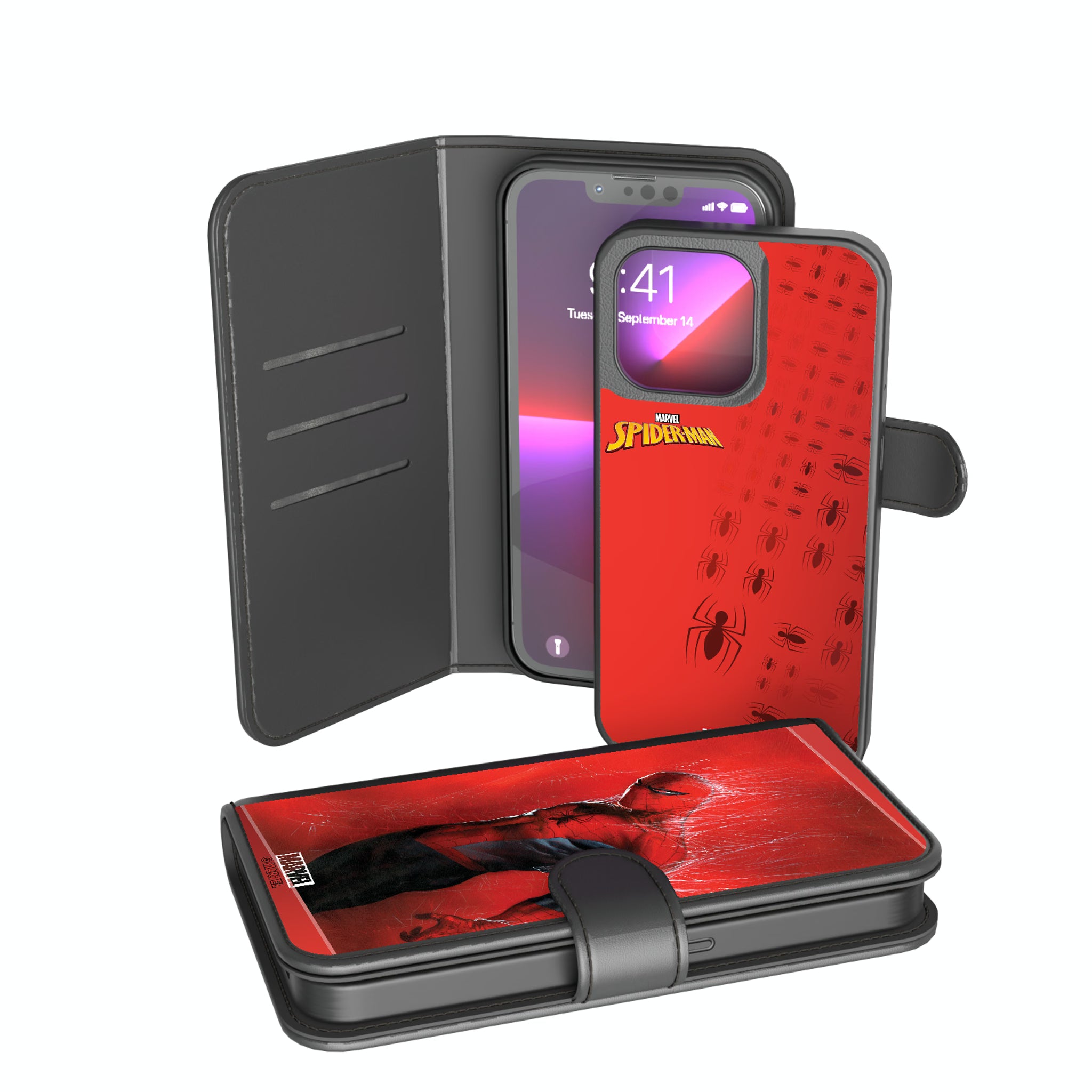 Marvel Spider-Man Cover Art iPhone Wallet Phone Case for Apple iPhone