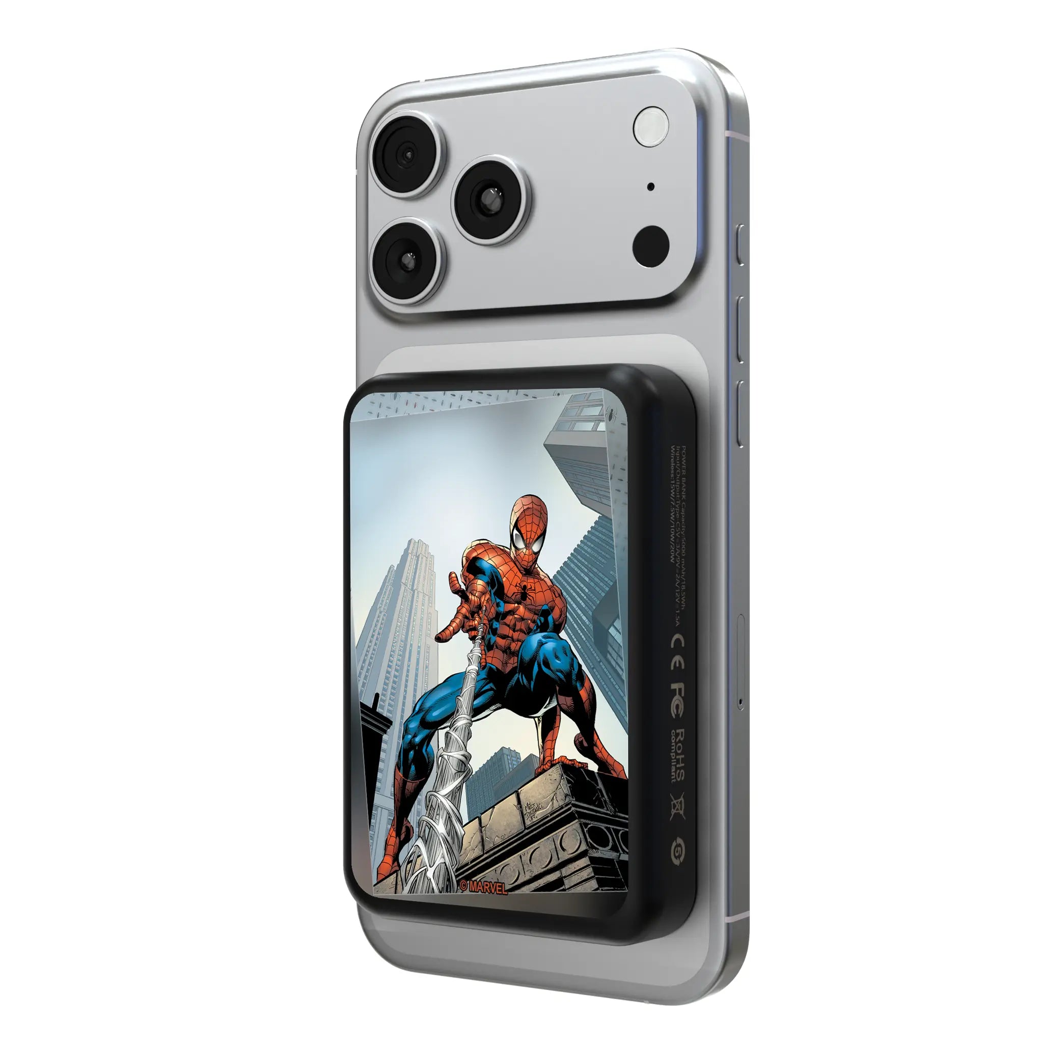 Marvel Spider-Man Cover Art Wireless Mag Power Bank