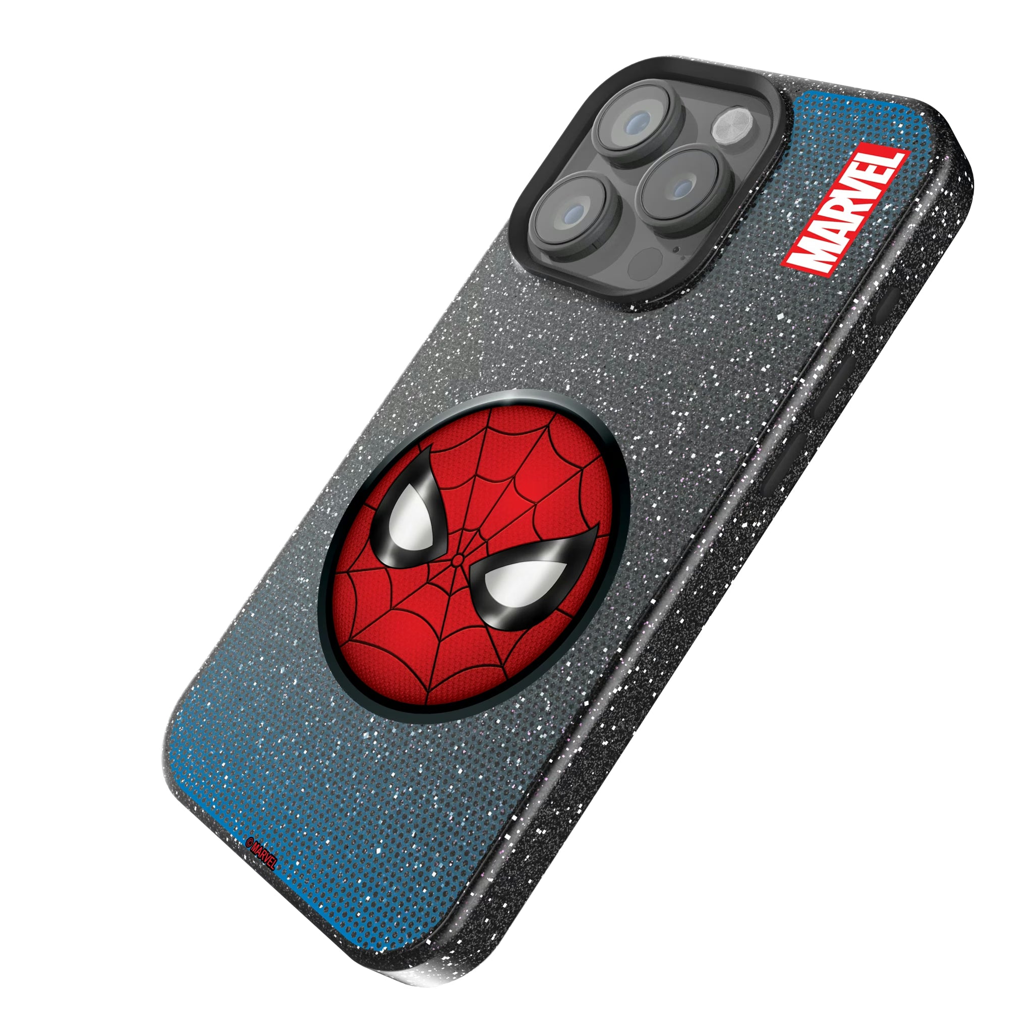 Marvel Spider-Man Grid iPhone Bling Phone Case for Apple iPhone - Isometric View
