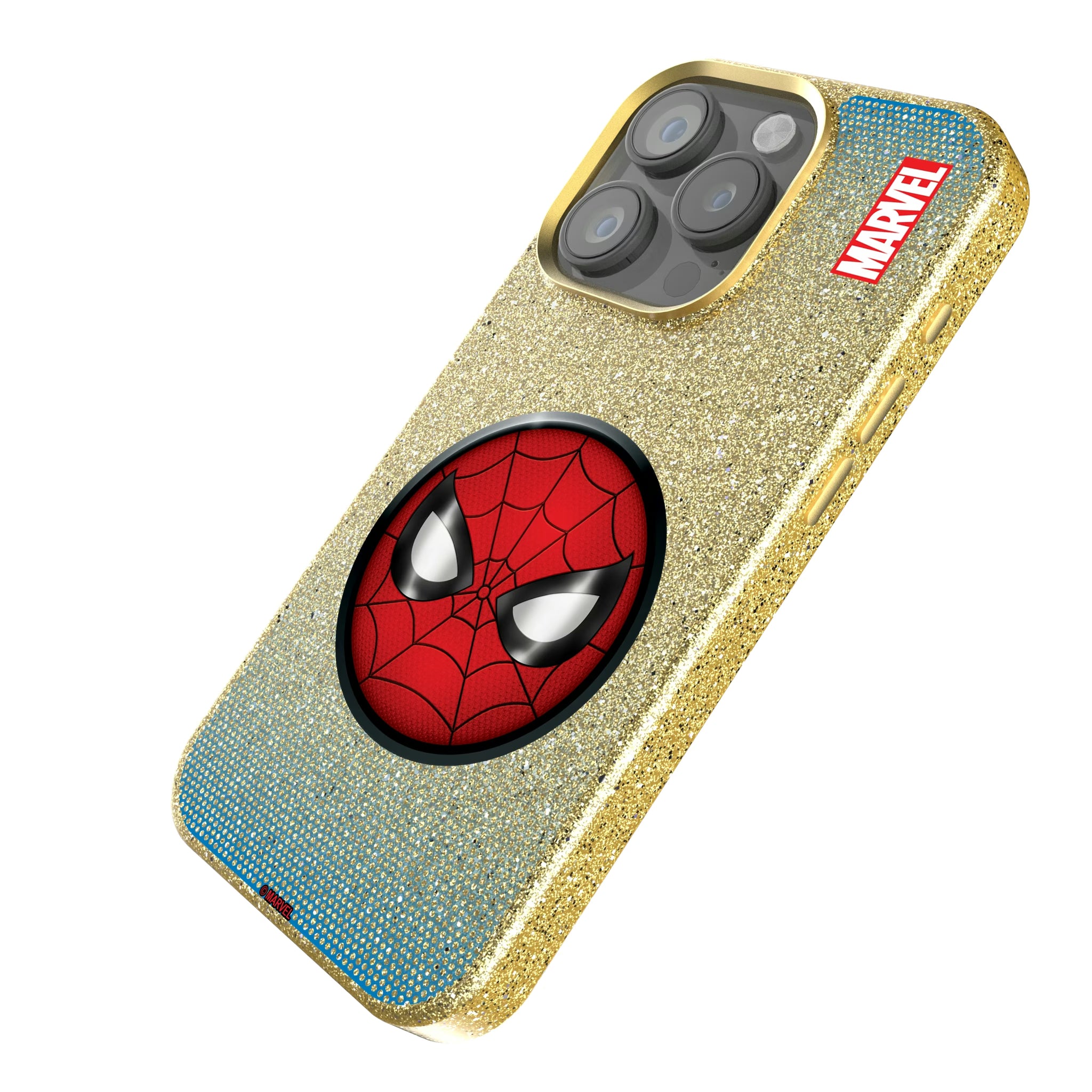 Marvel Spider-Man Grid iPhone Bling Phone Case for Apple iPhone - Isometric View