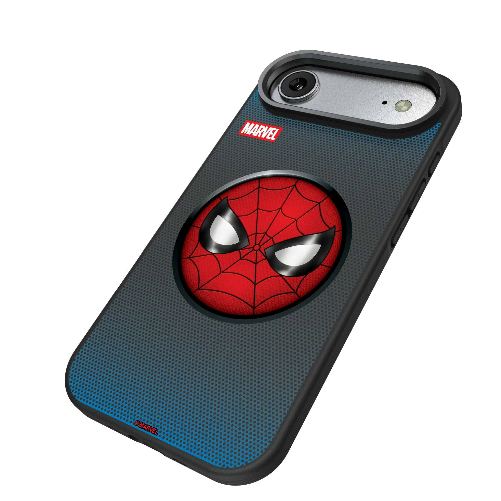 Marvel Spider-Man Grid iPhone Bump Phone Case for Apple iPhone - Isometric View#Device_iPhone Air