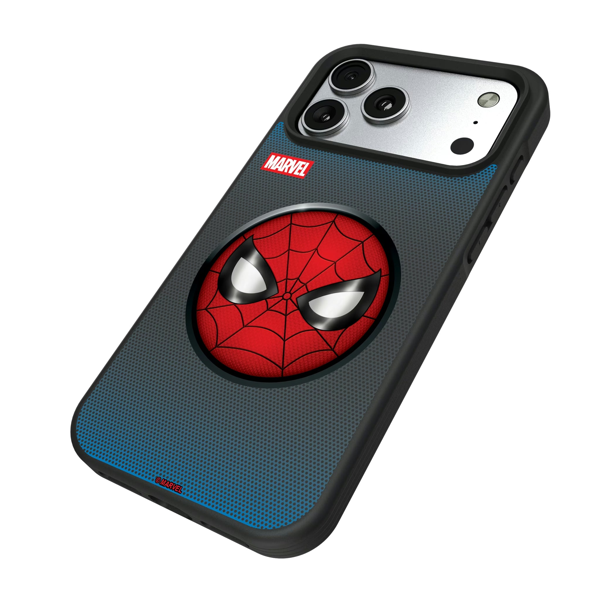 Marvel Spider-Man Grid iPhone Bump Phone Case for Apple iPhone - Isometric View#Device_iPhone 17 Pro Max