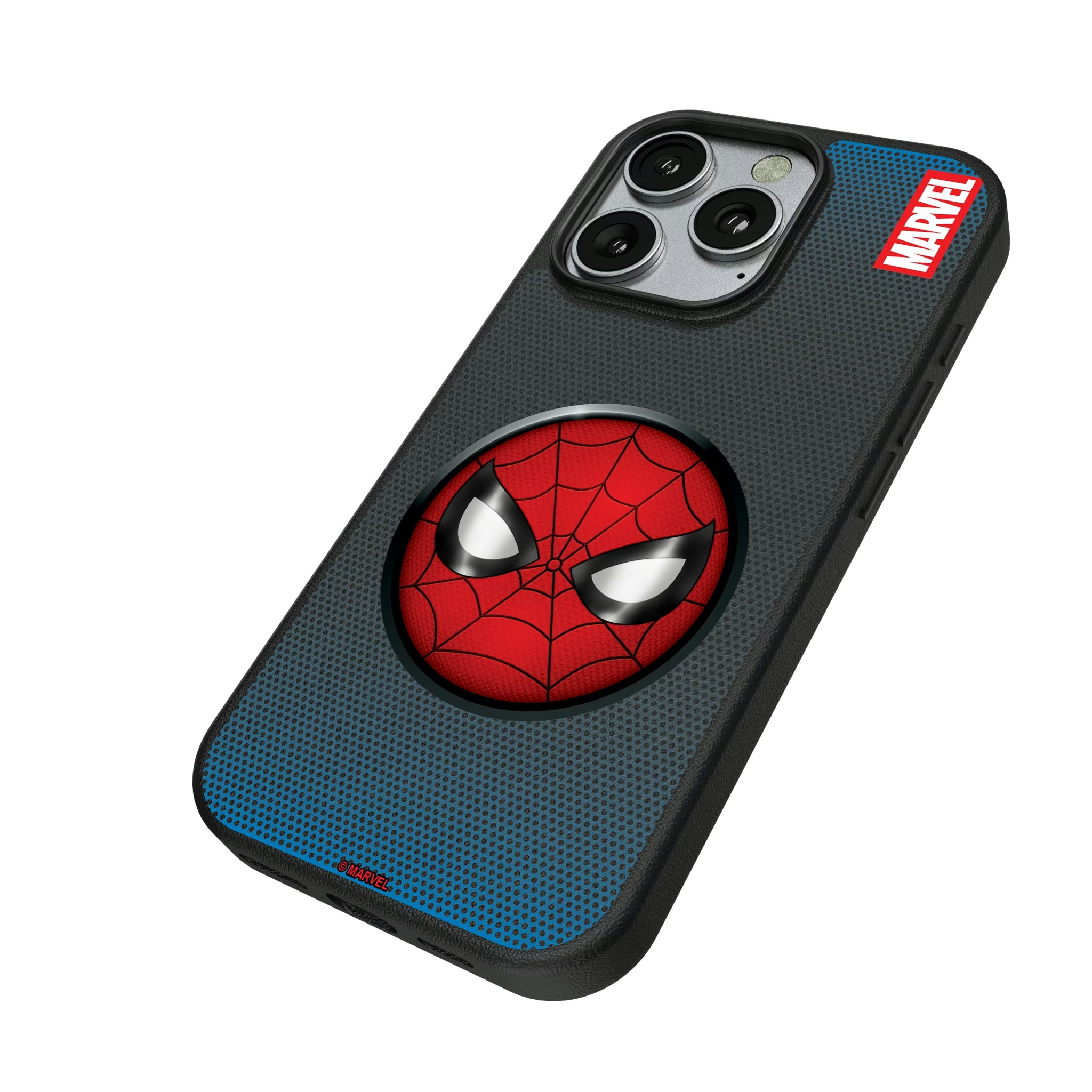 Marvel Spider-Man Grid iPhone MagSafe Compatible Phone Case for Apple iPhone - Isometric View