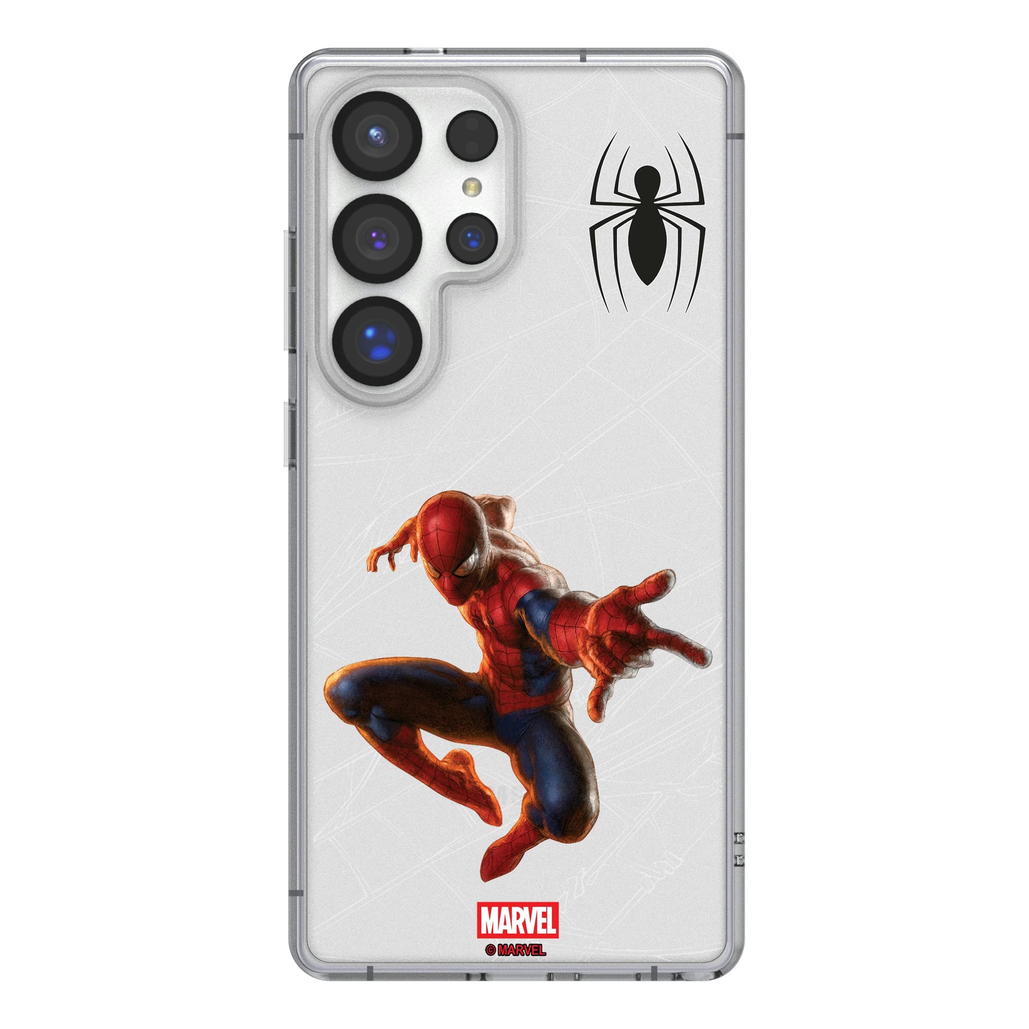 Marvel Spider-Man MechLine Galaxy Clear Phone Case for Samsung Galaxy