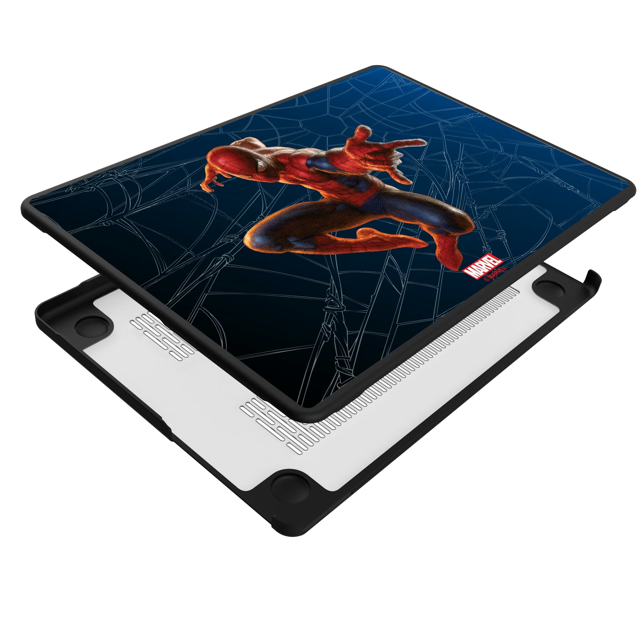 Marvel Spider-Man MechLine MacBook Laptop Case for Apple MacBook - Isometric View#Device_MacBook Pro (14-inch, 2021) / MacBook Pro (14-inch, 2023) / MacBook Pro (14-inch, 2024)