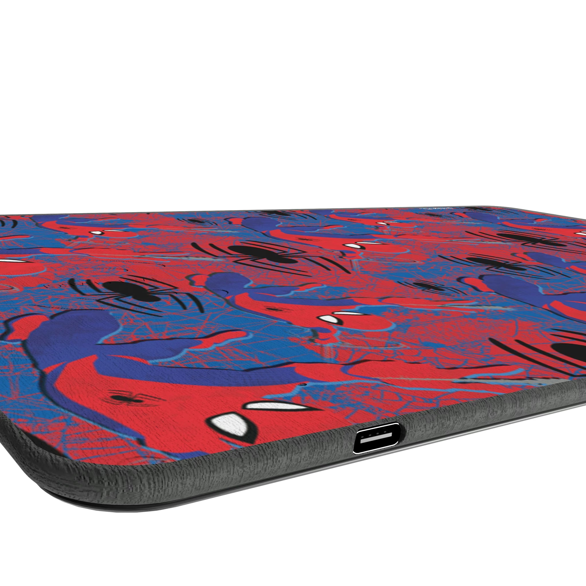 Marvel Spider-Man Pattern 15-Watt Wireless Charger and Mouse Pad