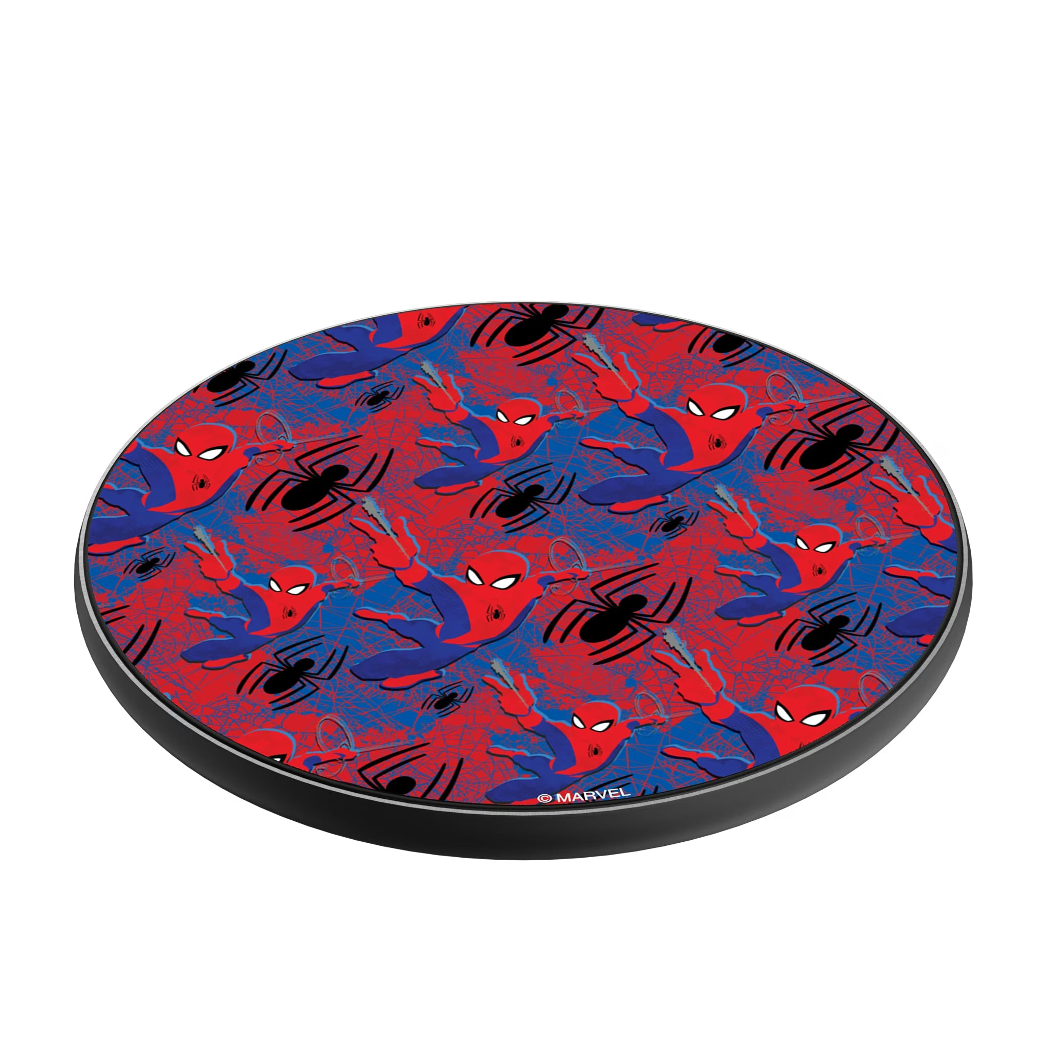 Marvel Spider-Man Pattern 15-Watt Wireless Charger - Isometric View
