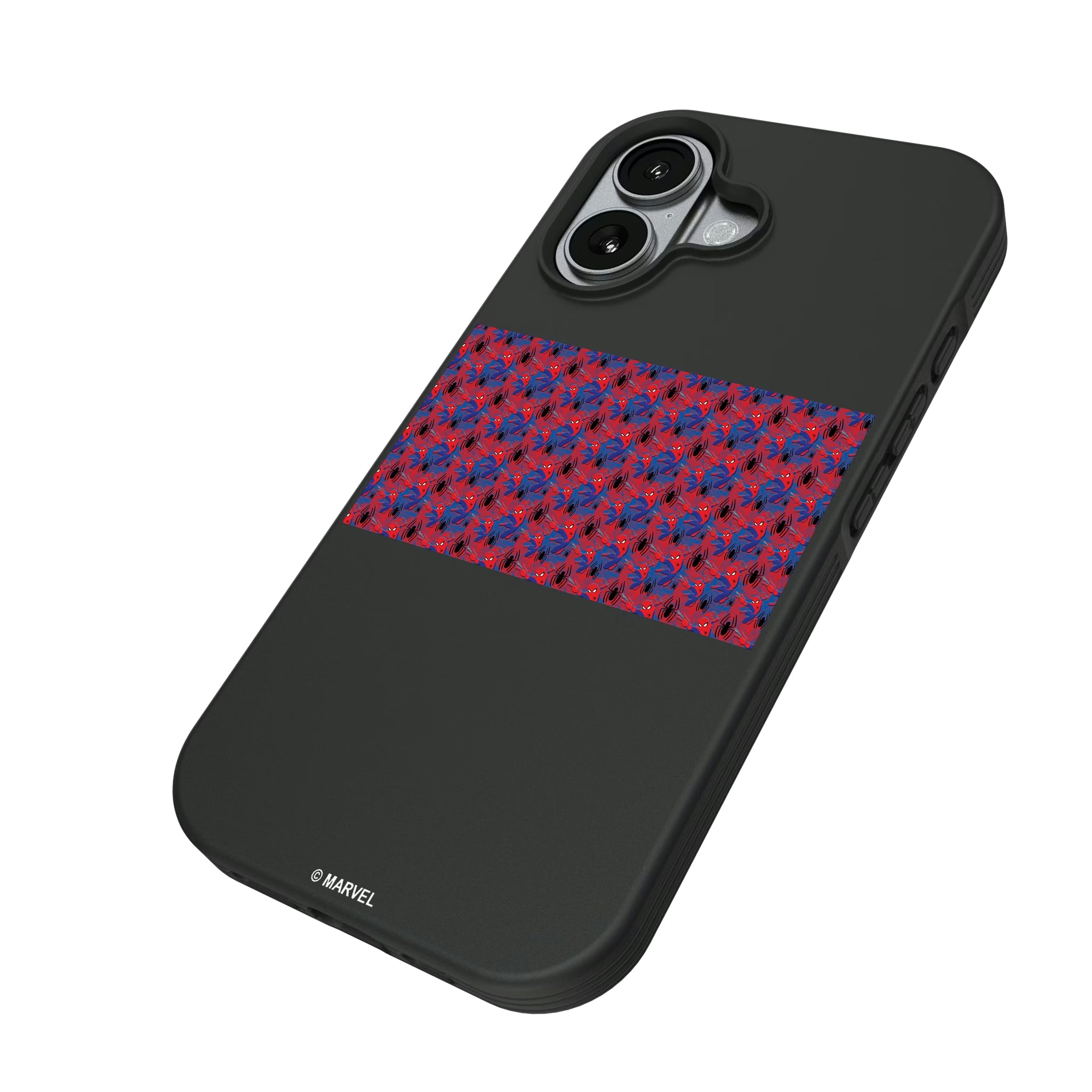 Marvel Spider-Man Pattern iPhone Bump Phone Case for Apple iPhone - Isometric View#Device_iPhone 17