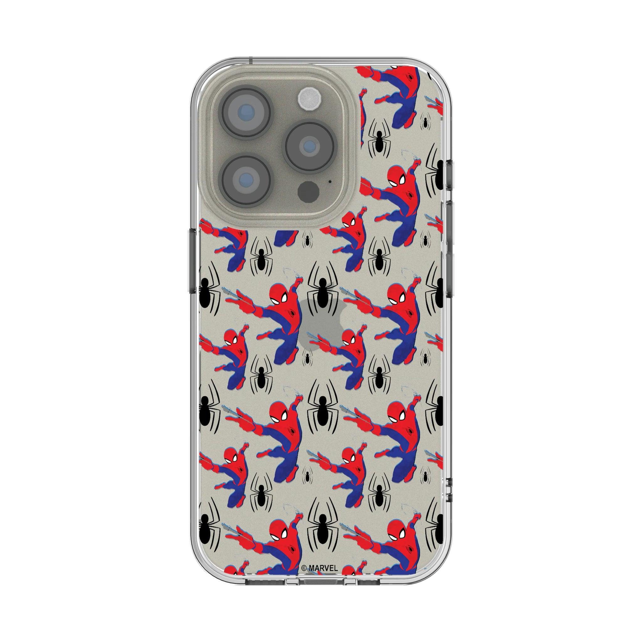 Marvel Spider-Man Pattern iPhone Clear Phone Case for Apple iPhone