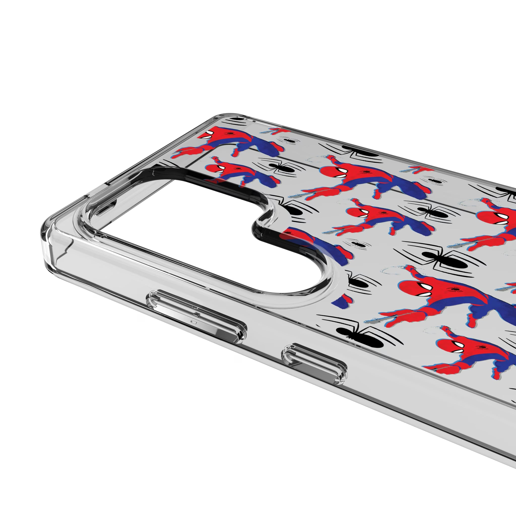 Marvel Spider-Man Pattern Galaxy Clear Phone Case for Samsung Galaxy - Detail