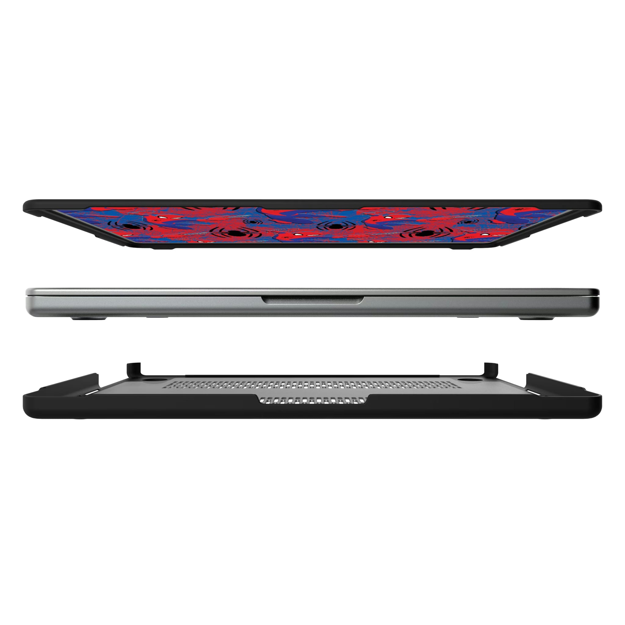 Marvel Spider-Man Pattern MacBook Laptop Case for Apple MacBook#Device_MacBook Pro (14-inch, 2021) / MacBook Pro (14-inch, 2023) / MacBook Pro (14-inch, 2024)