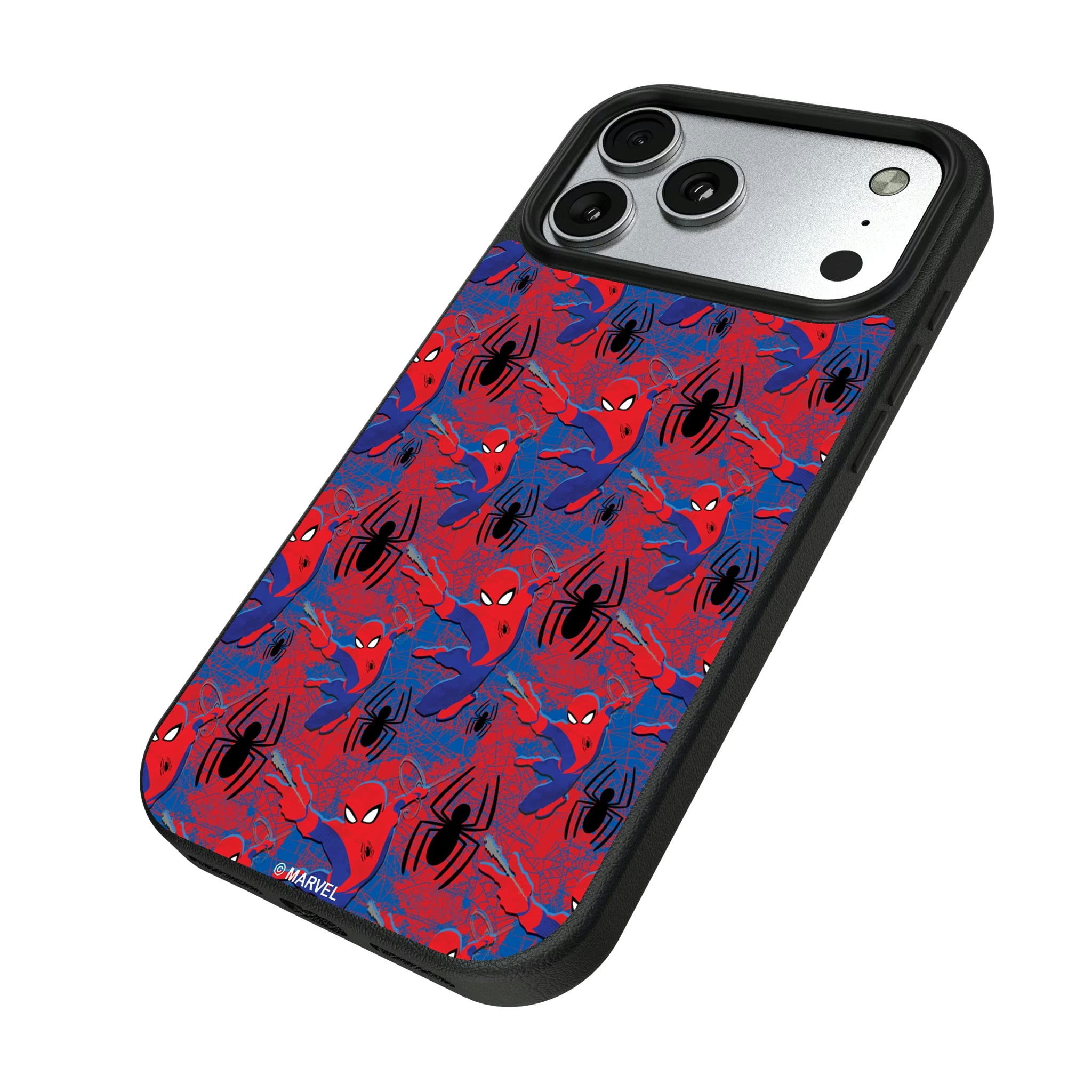 Marvel Spider-Man Pattern iPhone MagSafe Compatible Phone Case for Apple iPhone - Isometric View#Device_iPhone 17 Pro Max