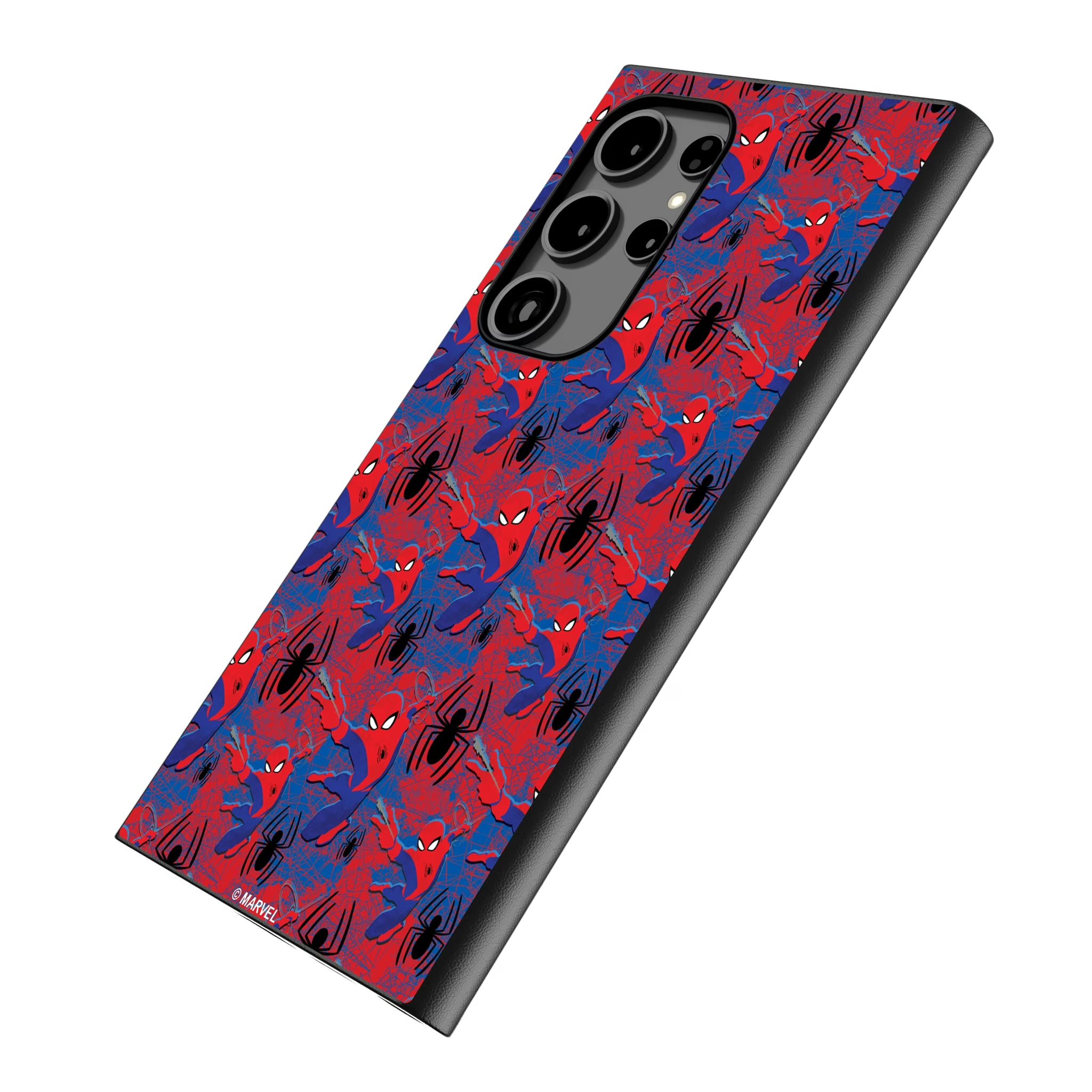 Marvel Spider-Man Pattern Galaxy MagSafe Compatible Phone Case for Samsung Galaxy - Isometric View