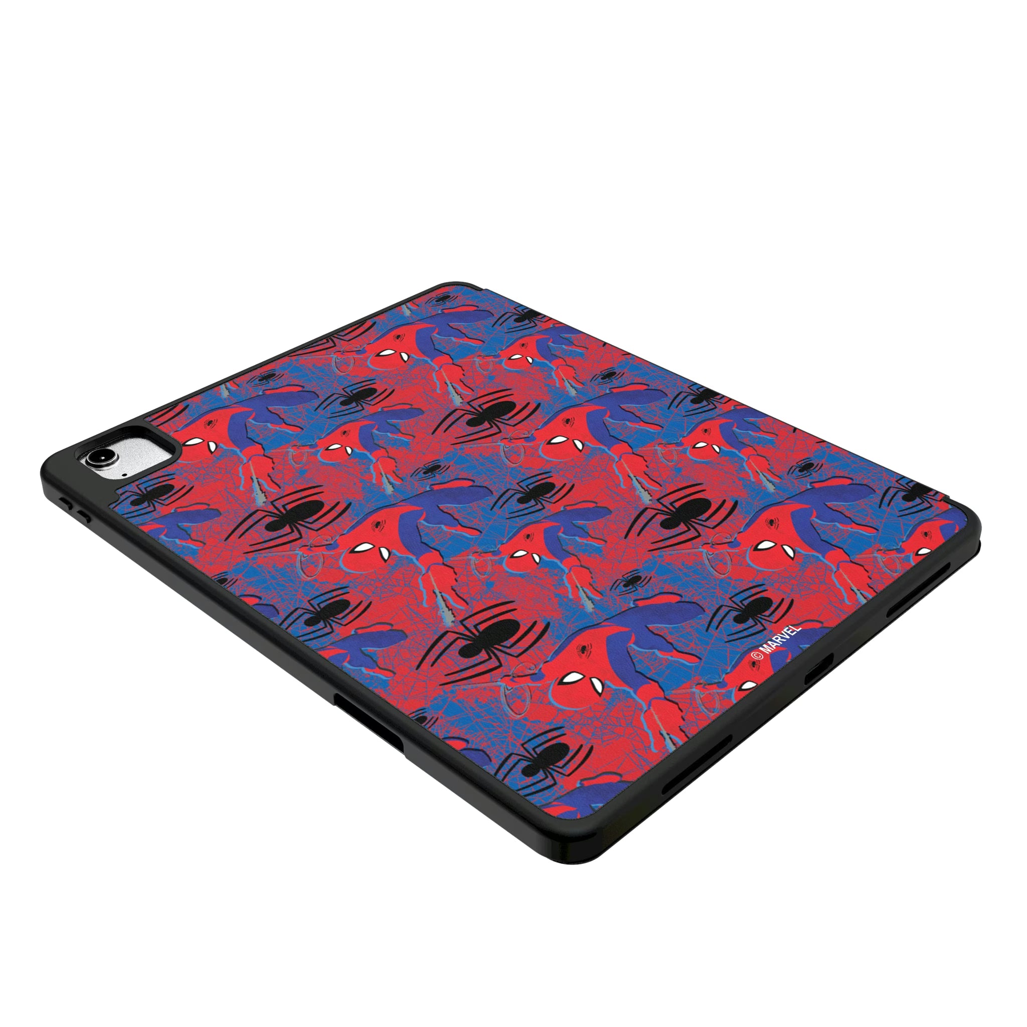 Marvel Spider-Man Pattern iPad Tablet Case for Apple iPad - Isometric View