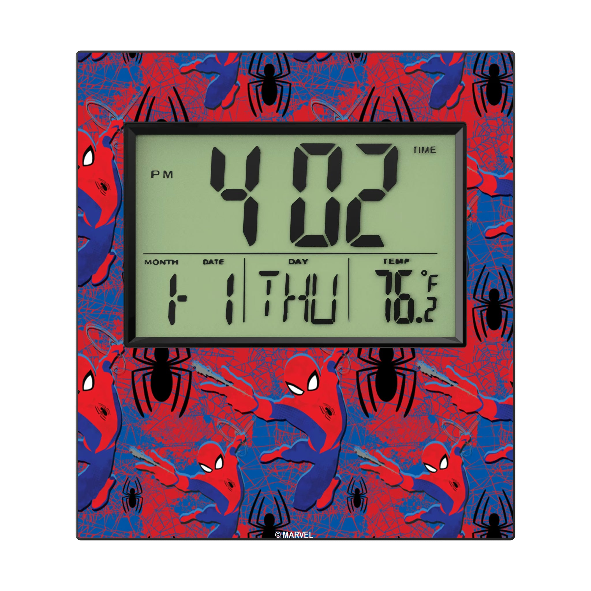 Marvel Spider-Man Pattern Wall Clock