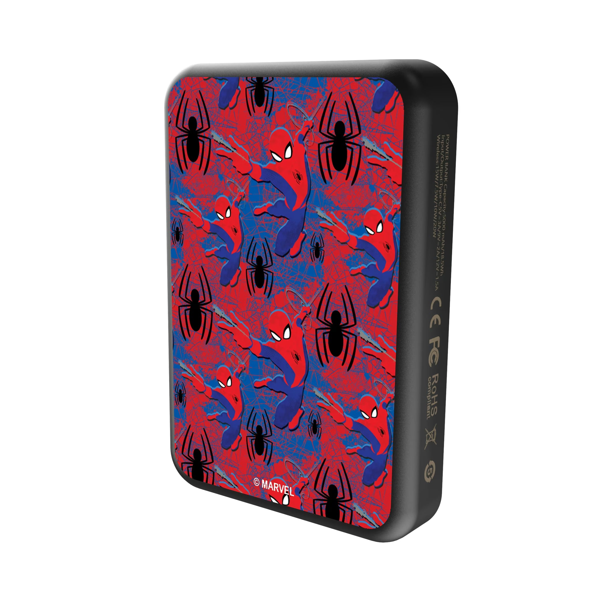 Marvel Spider-Man Pattern Wireless Mag Power Bank
