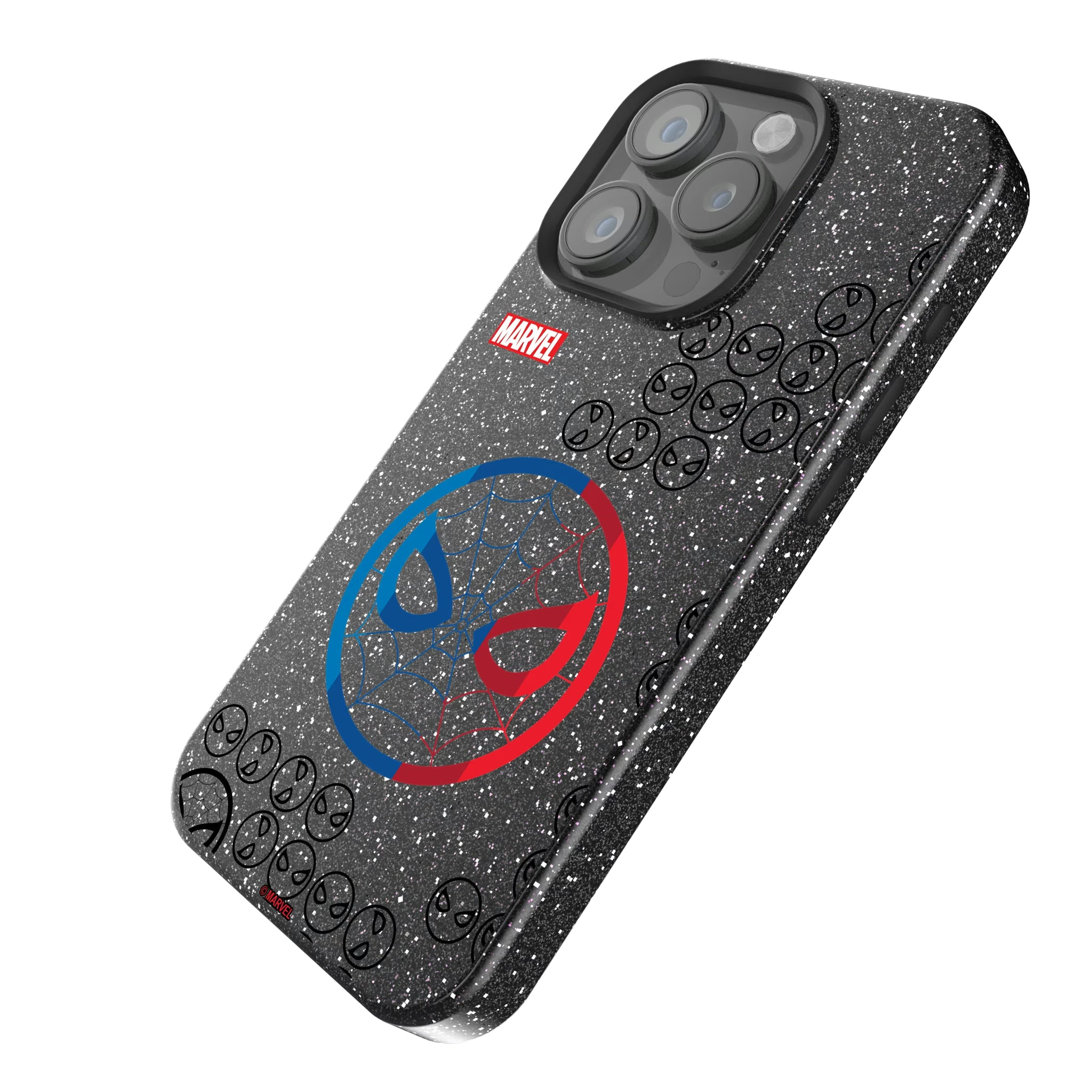 Marvel Spider-Man Sigil iPhone Bling Phone Case for Apple iPhone - Isometric View