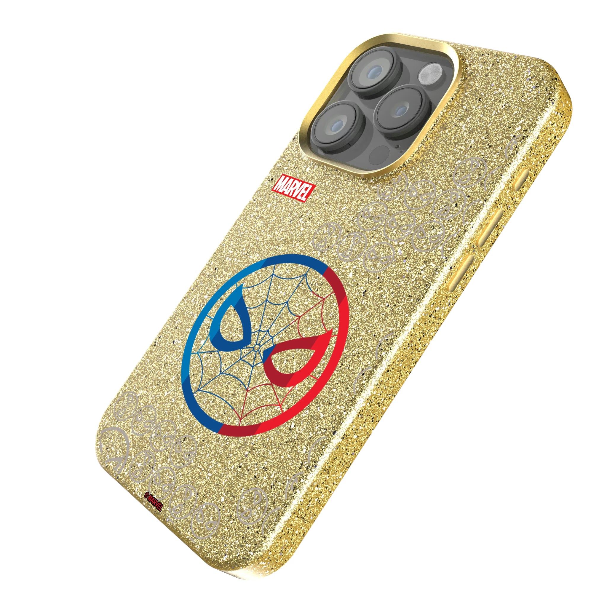 Marvel Spider-Man Sigil iPhone Bling Phone Case for Apple iPhone - Isometric View