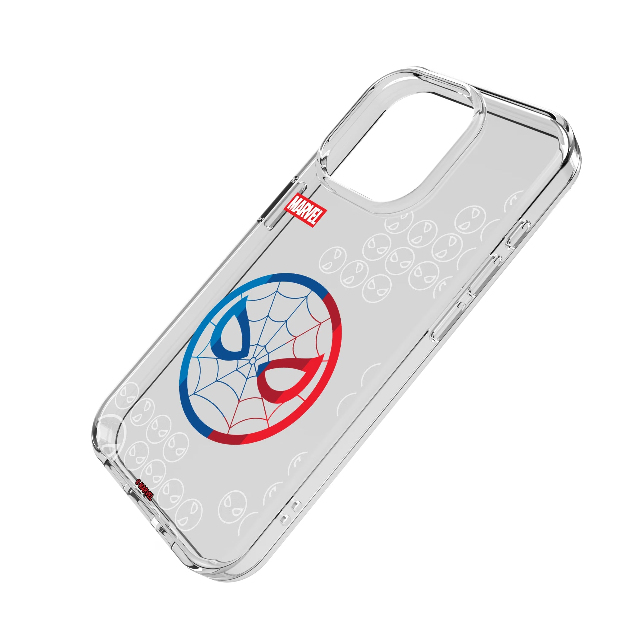 Marvel Spider-Man Sigil iPhone Clear Phone Case for Apple iPhone - Isometric View