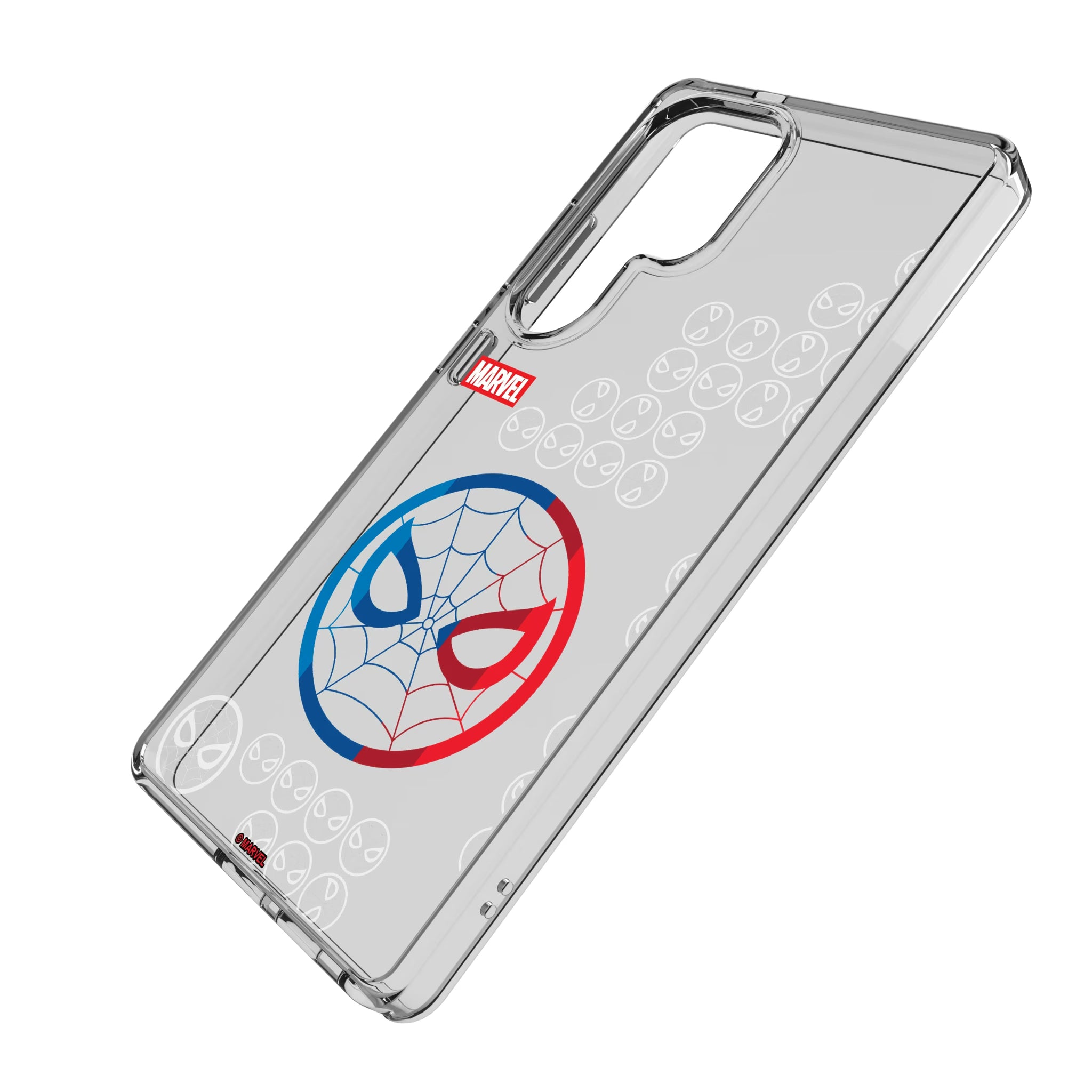 Marvel Spider-Man Sigil Galaxy Clear Phone Case for Samsung Galaxy - Isometric View
