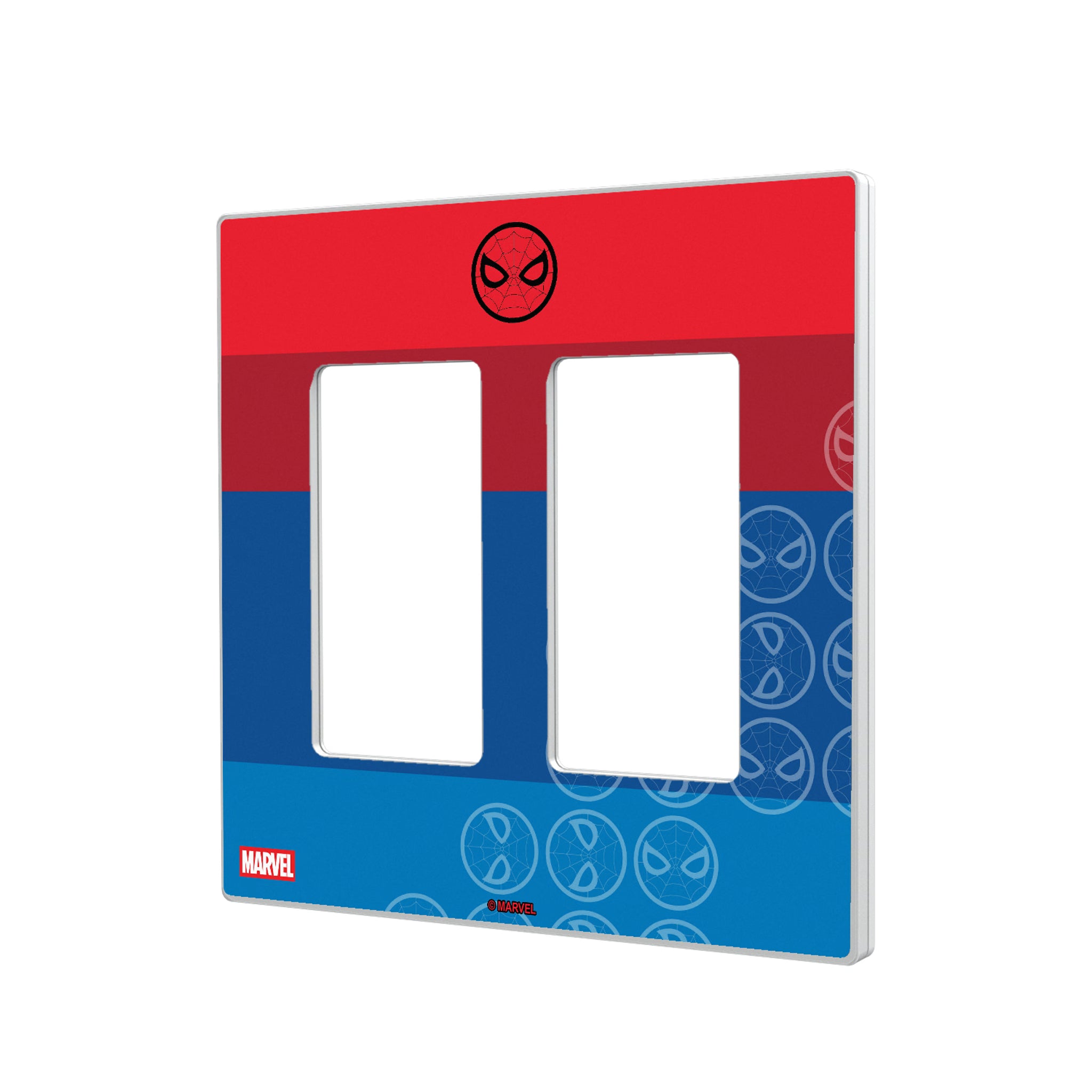 Marvel Spider-Man Sigil Hidden-Screw Light Switch Plate#Style_Double Rocker