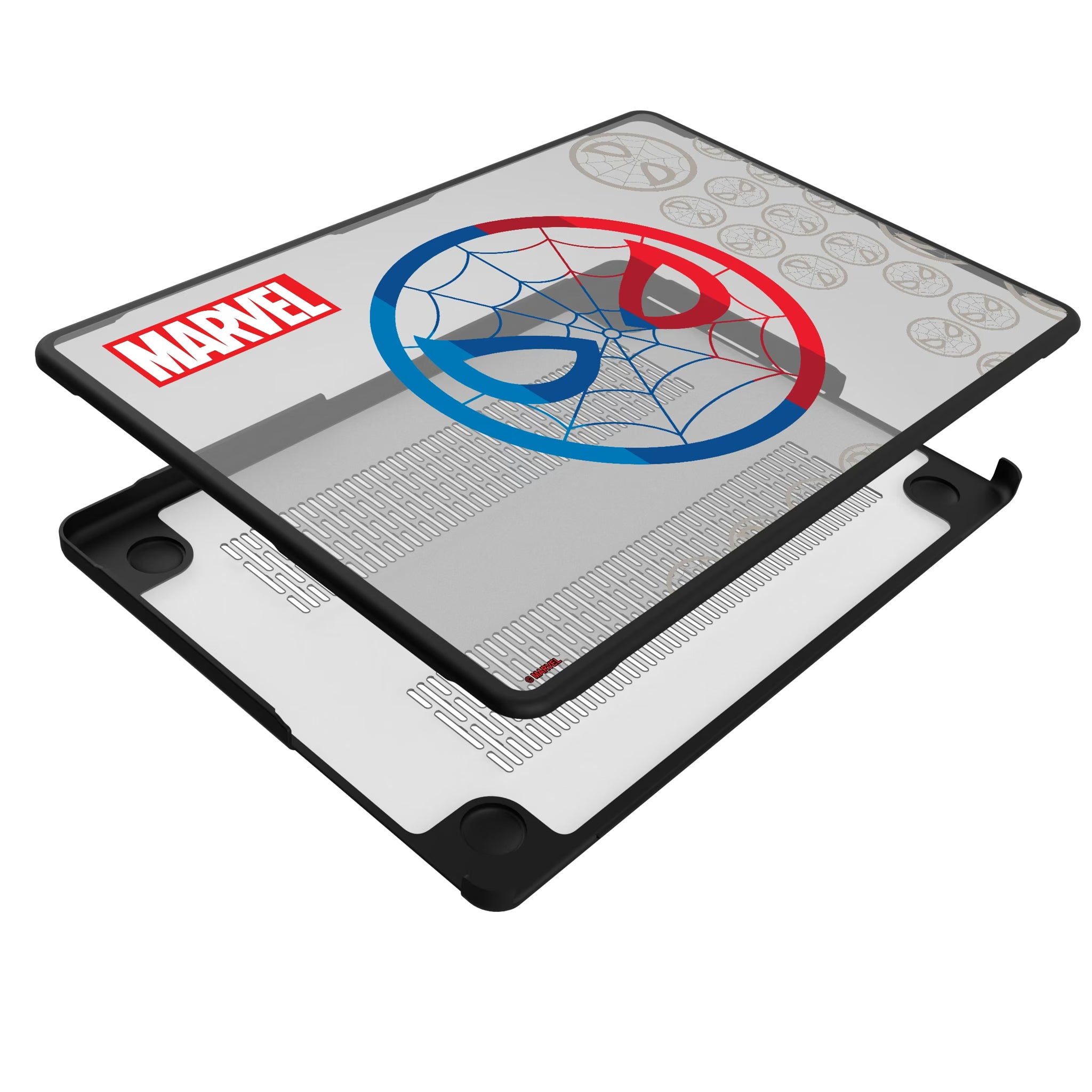 Marvel Spider-Man Sigil MacBook Laptop Case for Apple MacBook - Isometric View#Device_MacBook Pro (14-inch, 2021) / MacBook Pro (14-inch, 2023) / MacBook Pro (14-inch, 2024)