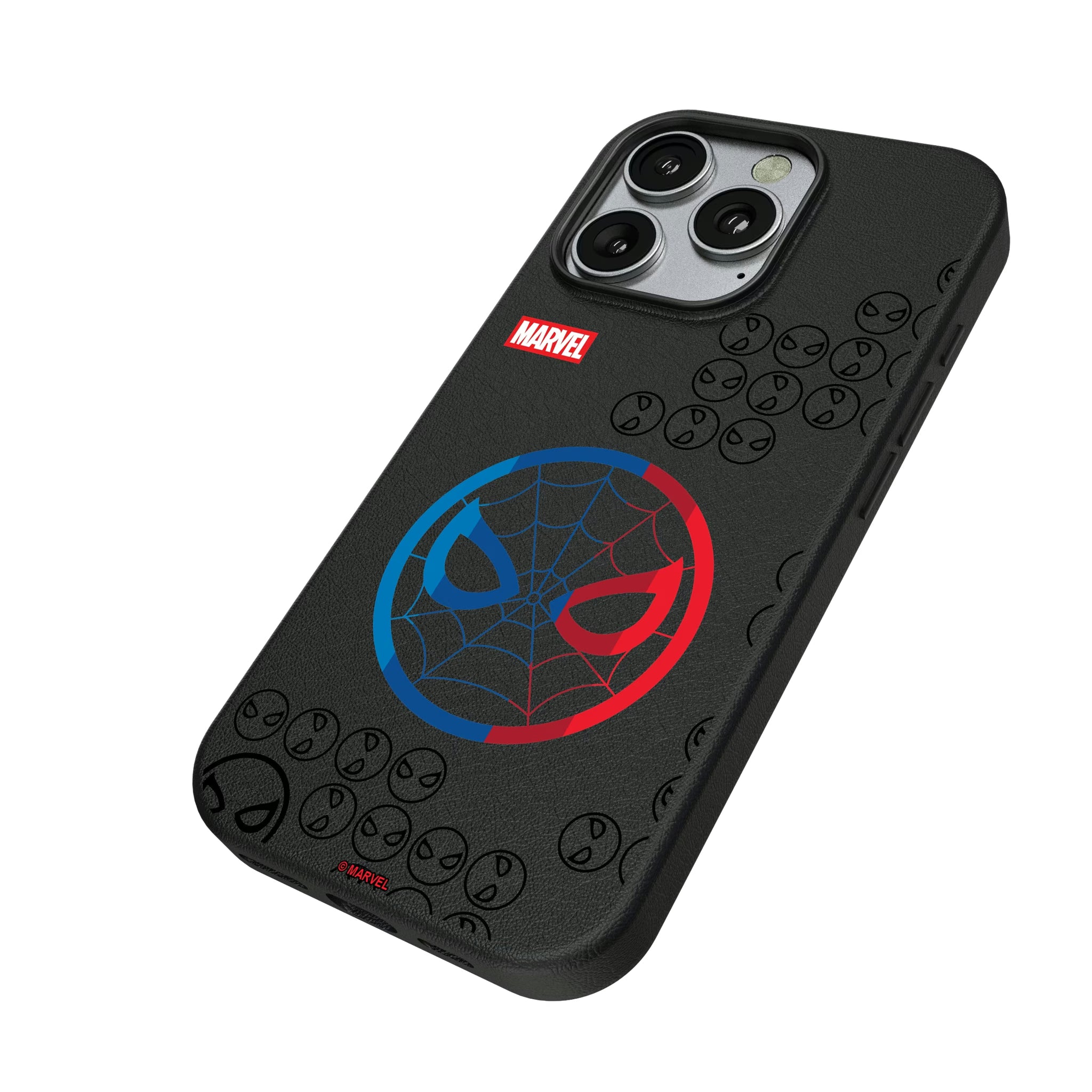 Marvel Spider-Man Sigil iPhone MagSafe Compatible Phone Case for Apple iPhone - Isometric View