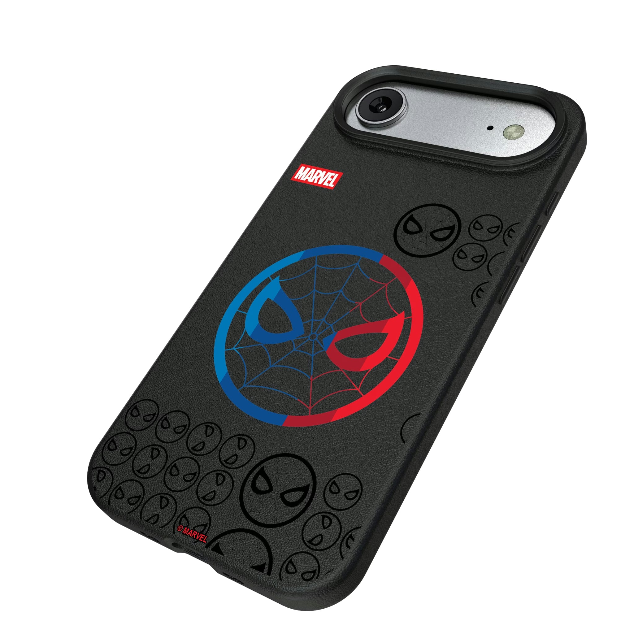 Marvel Spider-Man Sigil iPhone MagSafe Compatible Phone Case for Apple iPhone - Isometric View#Device_iPhone Air
