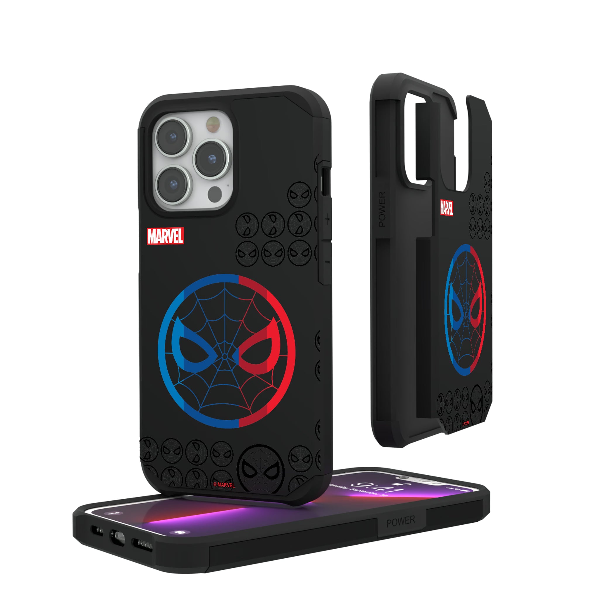 Marvel Spider-Man Sigil iPhone Rugged Phone Case for Apple iPhone#Device_iPhone 13 Pro