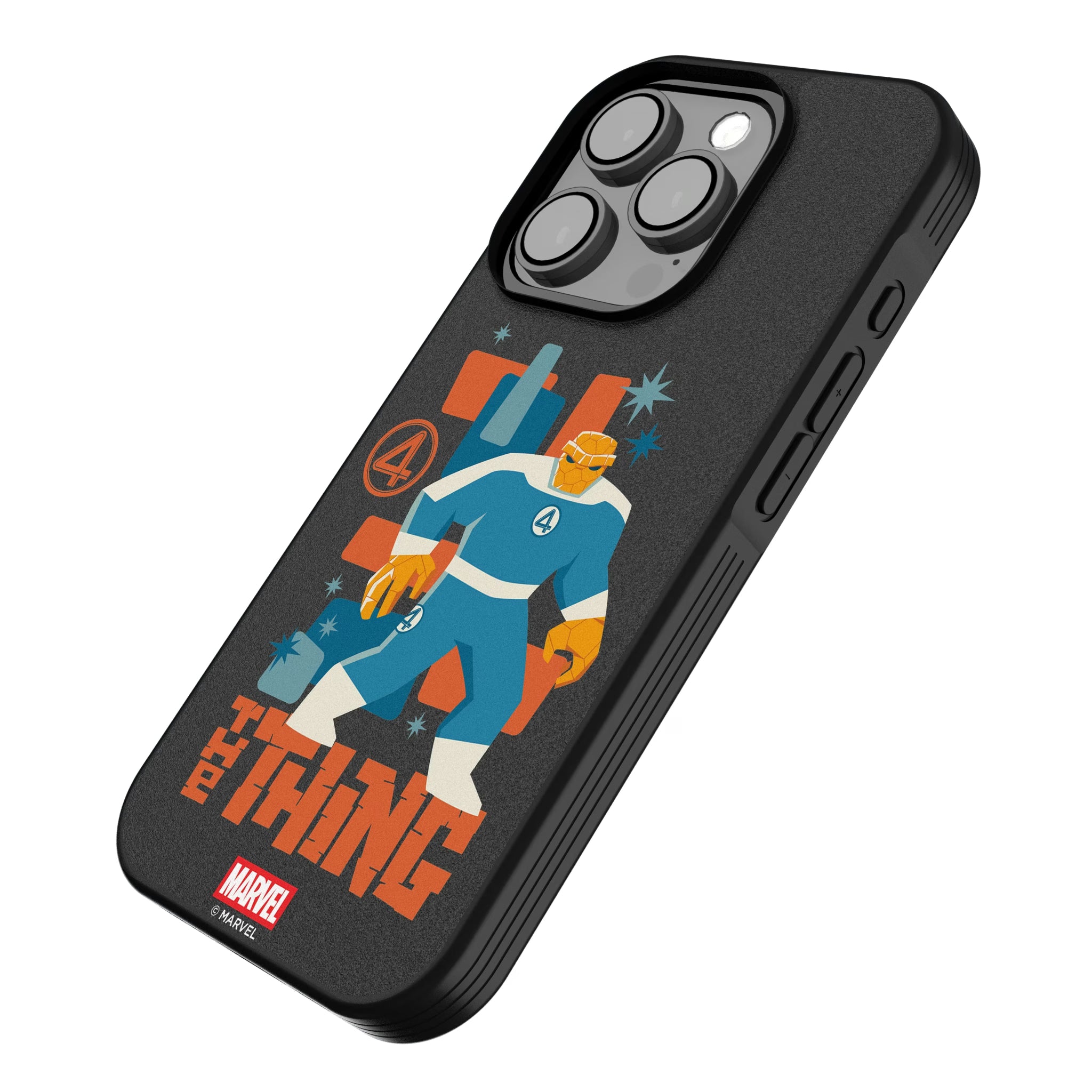 Marvel The Thing Badge iPhone Bump Phone Case for Apple iPhone - Isometric View