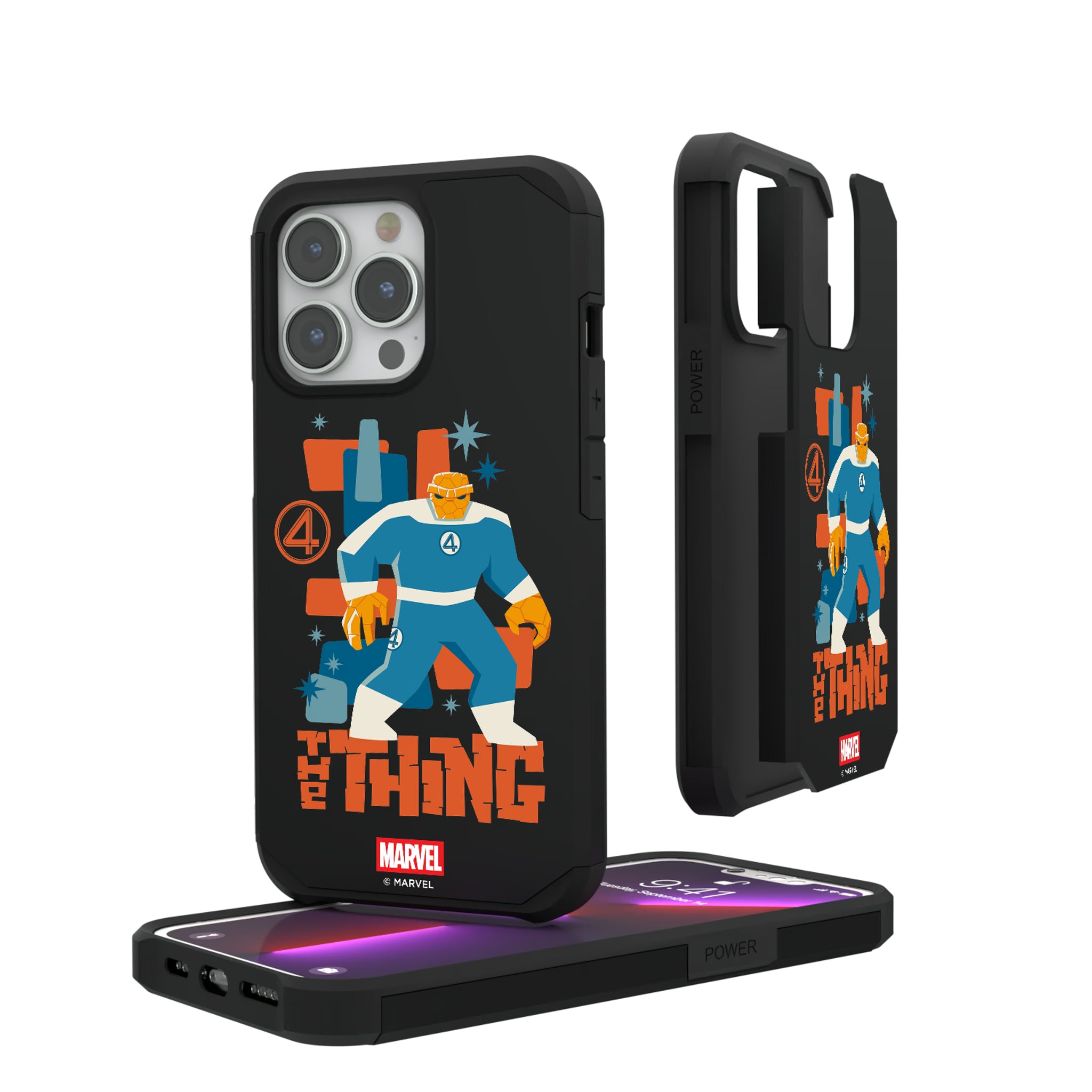 Marvel The Thing Badge iPhone Rugged Phone Case for Apple iPhone#Device_iPhone 13 Pro