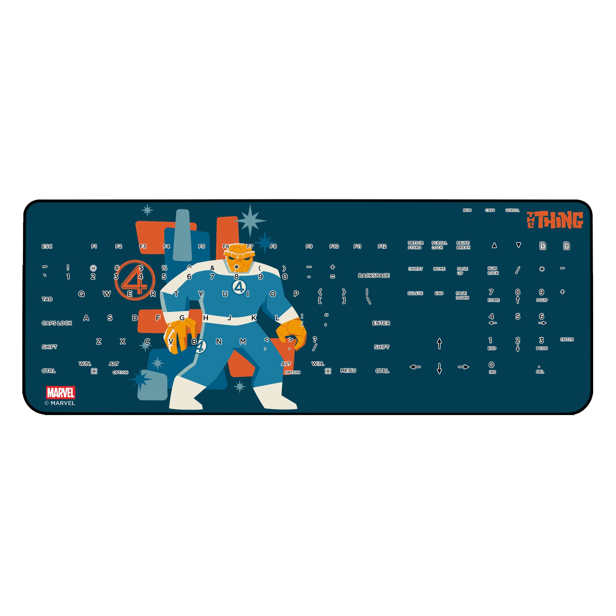 Marvel The Thing Badge Wireless USB Keyboard