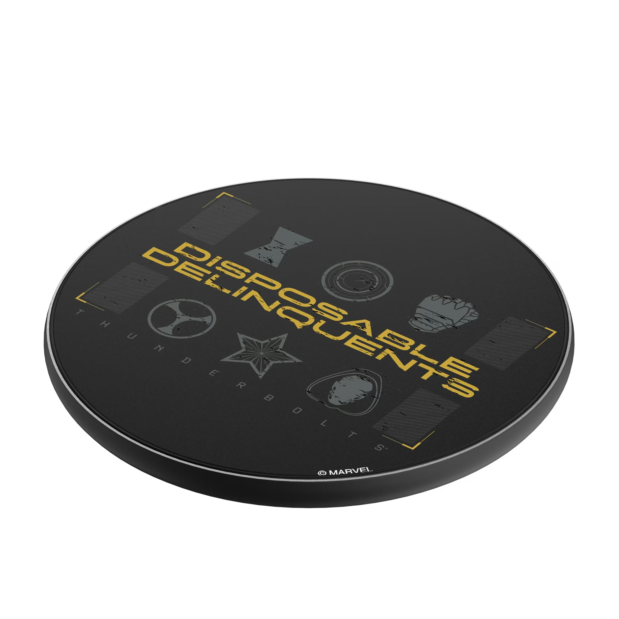 Marvel Thunderbolts Badge 15-Watt Wireless Charger - Isometric View