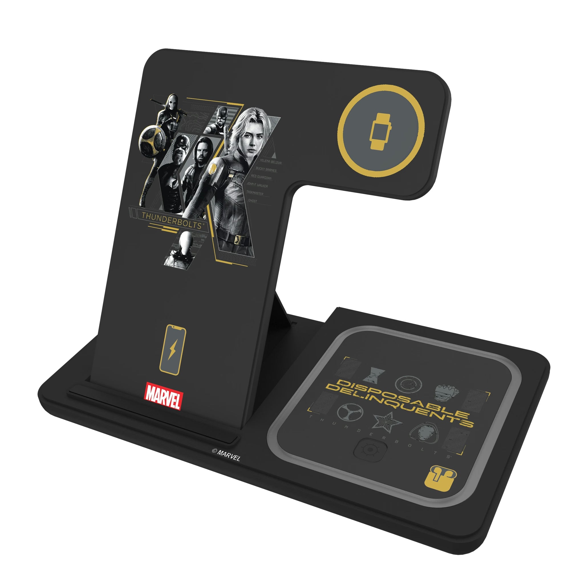 Marvel Thunderbolts Badge 3 in 1 Charging Station