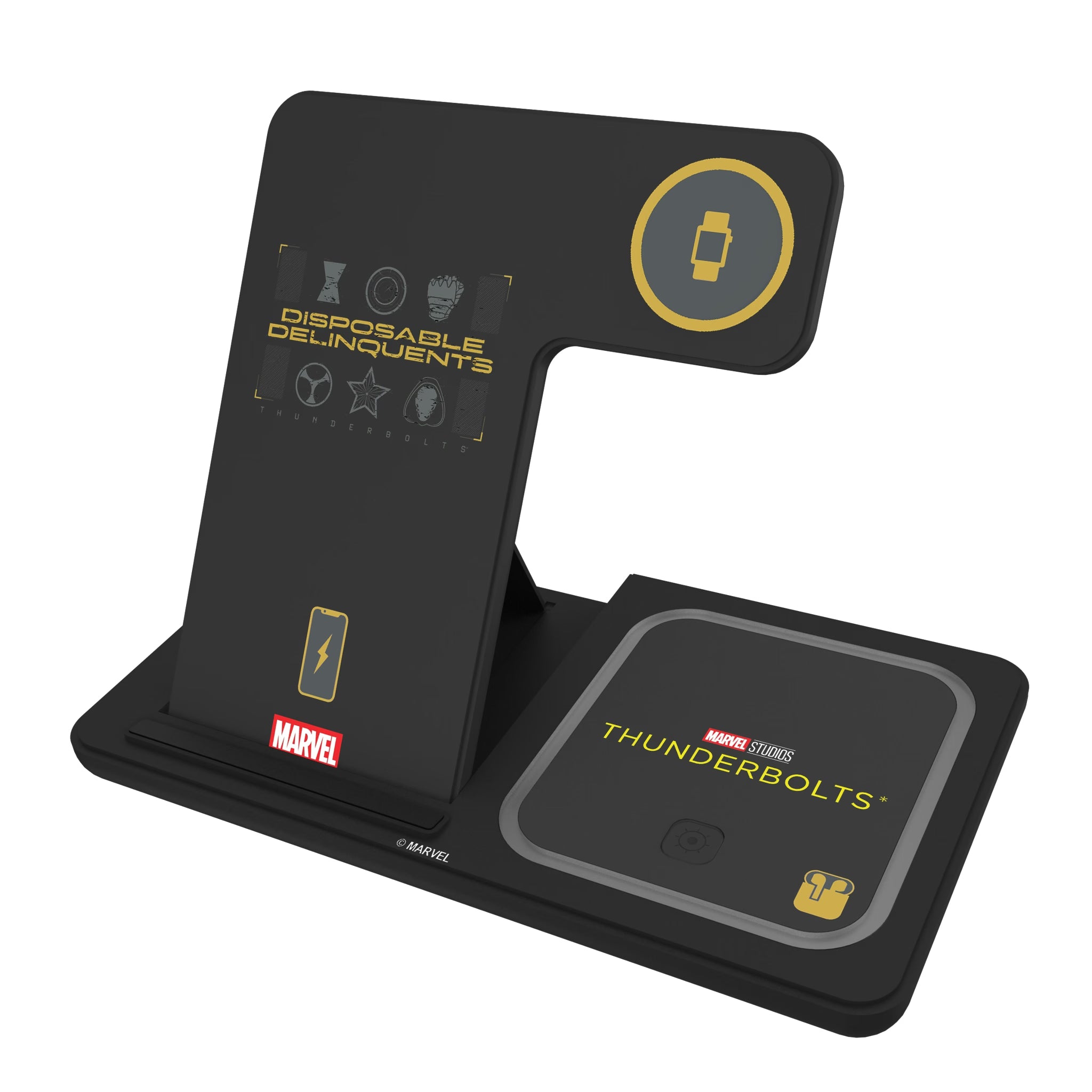 Marvel Thunderbolts Badge 3 in 1 Charging Station