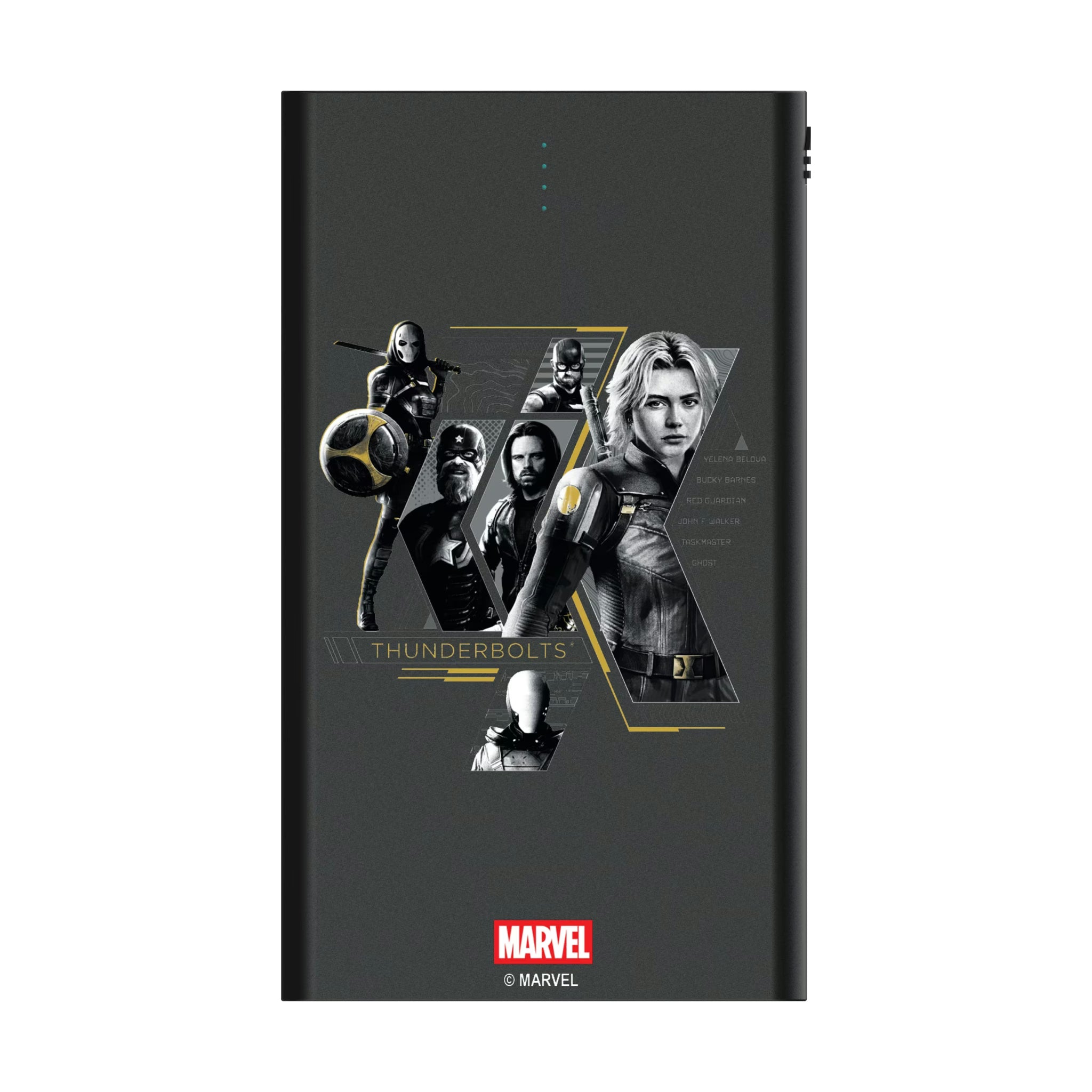 Marvel Thunderbolts Badge 5000mAh Flat Powerbank