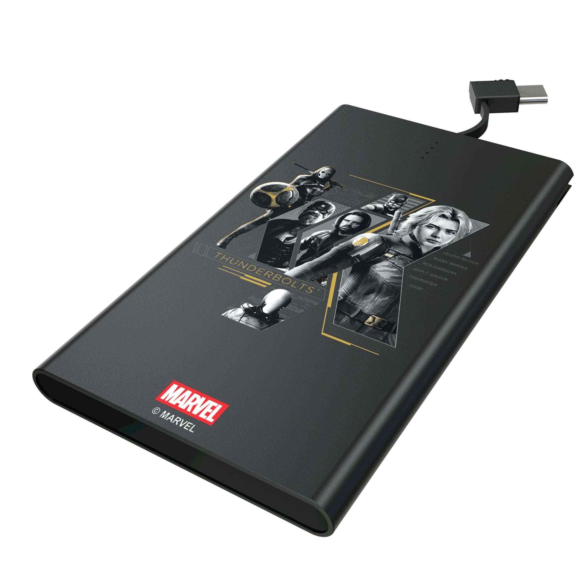 Marvel Thunderbolts Badge 5000mAh Flat Powerbank