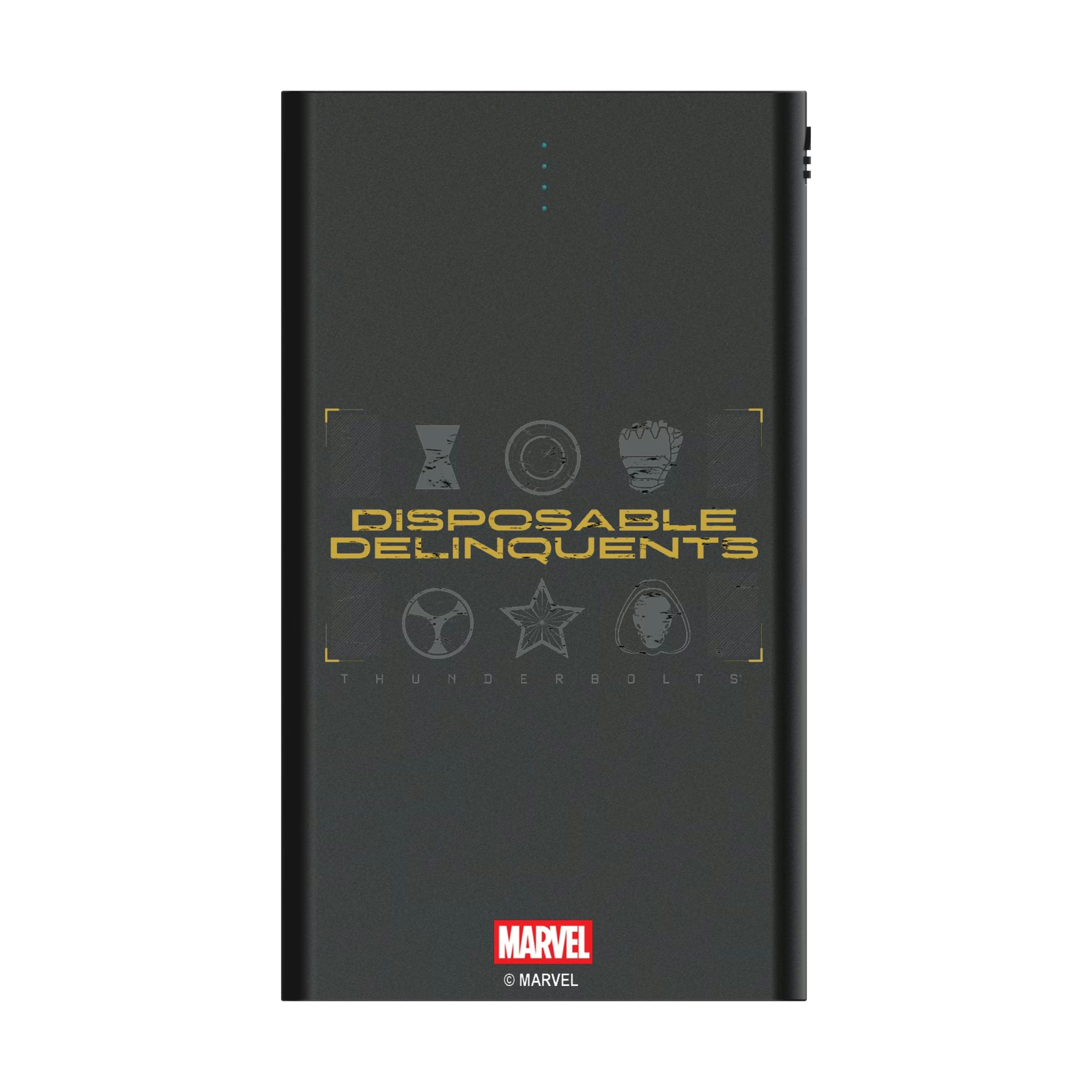 Marvel Thunderbolts Badge 5000mAh Flat Powerbank