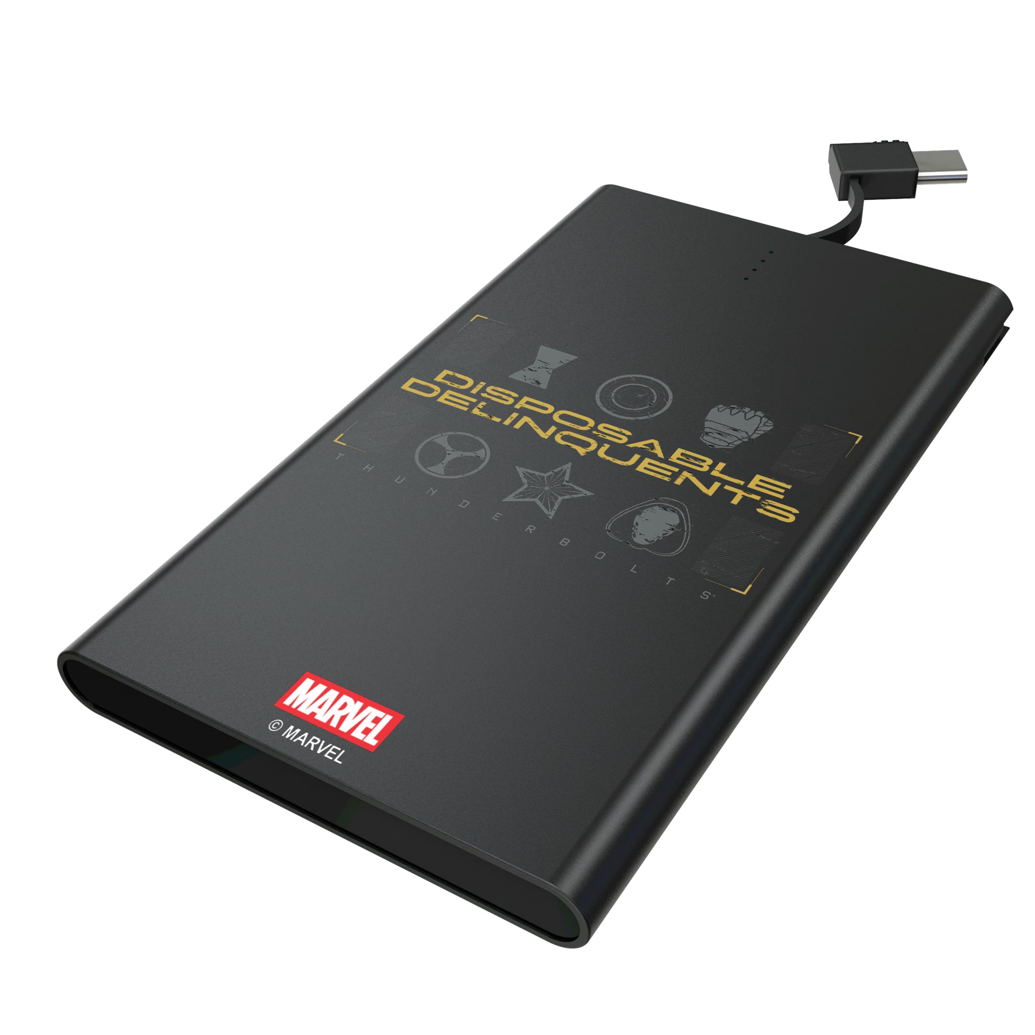 Marvel Thunderbolts Badge 5000mAh Flat Powerbank