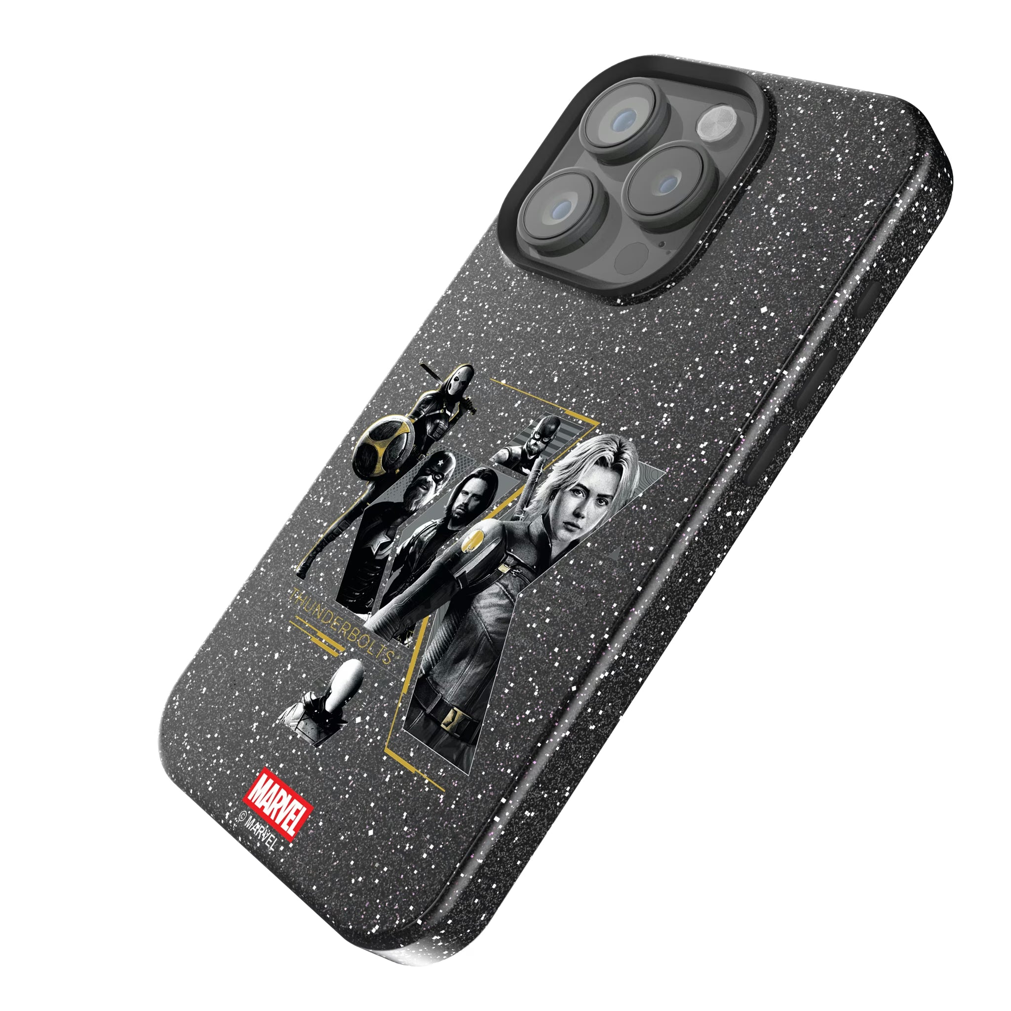 Marvel Thunderbolts Badge iPhone Bling Phone Case for Apple iPhone - Isometric View