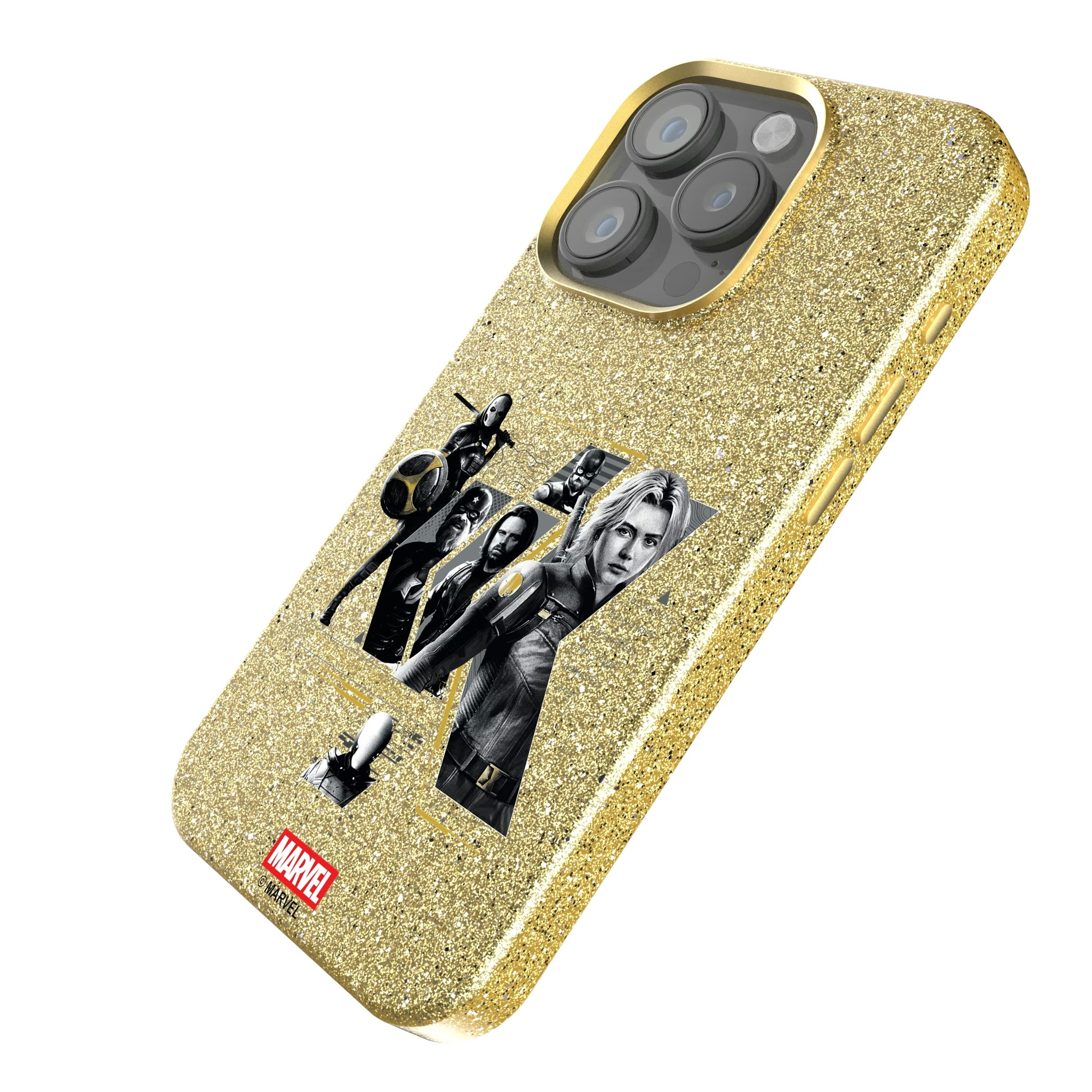 Marvel Thunderbolts Badge iPhone Bling Phone Case for Apple iPhone - Isometric View