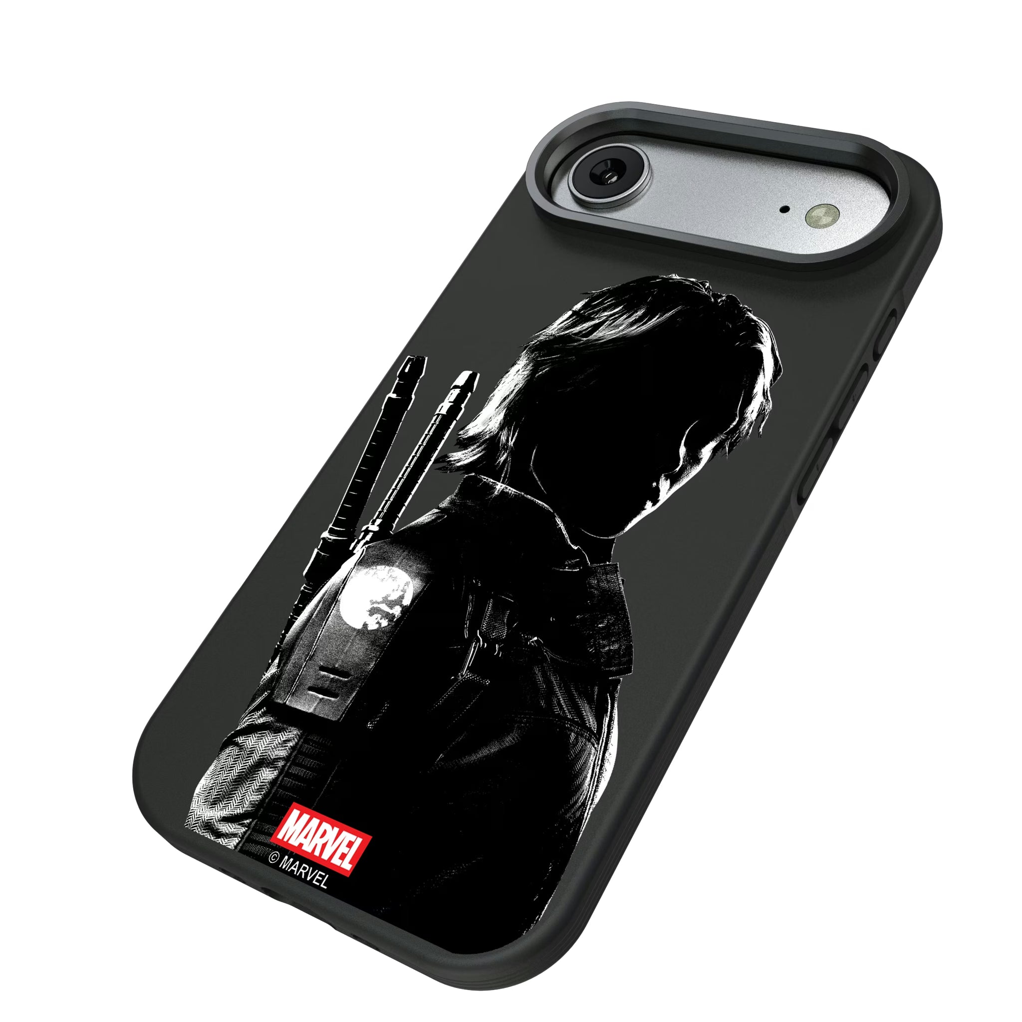 Marvel Thunderbolts Badge iPhone Bump Phone Case for Apple iPhone - Isometric View#Device_iPhone Air