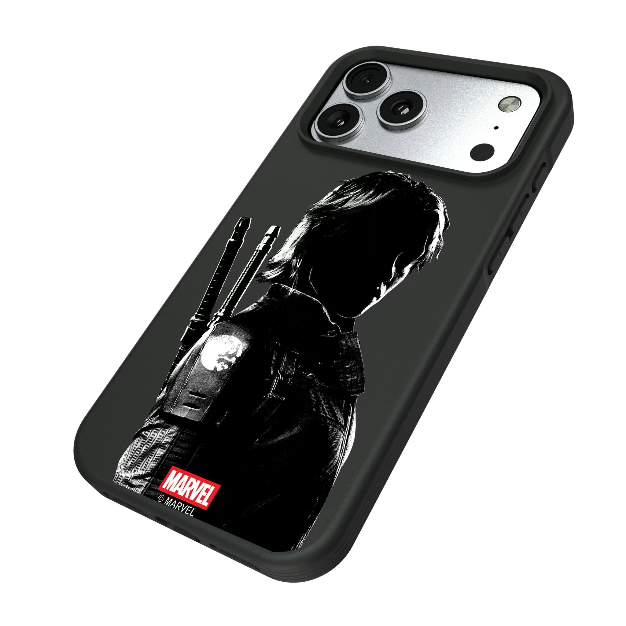 Marvel Thunderbolts Badge iPhone Bump Phone Case for Apple iPhone - Isometric View#Device_iPhone 17 Pro Max
