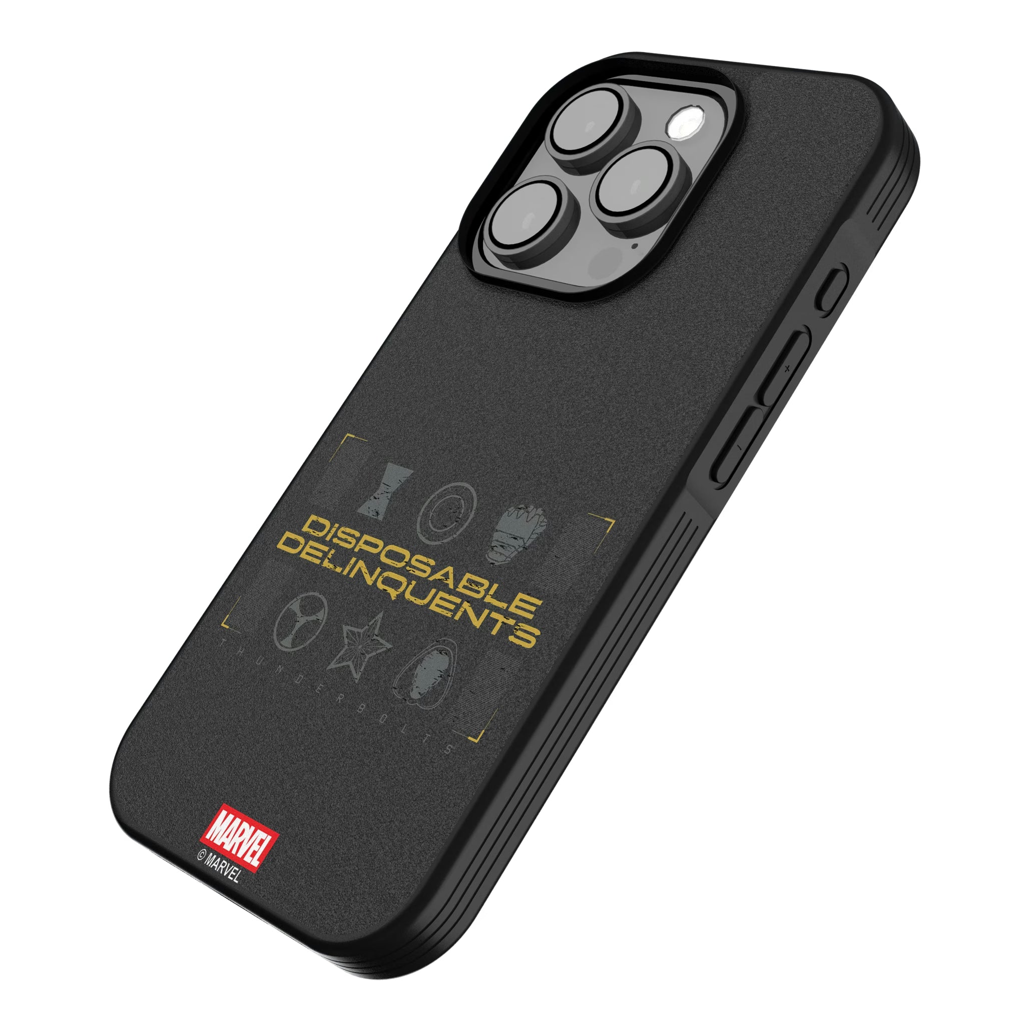 Marvel Thunderbolts Badge iPhone Bump Phone Case for Apple iPhone - Isometric View